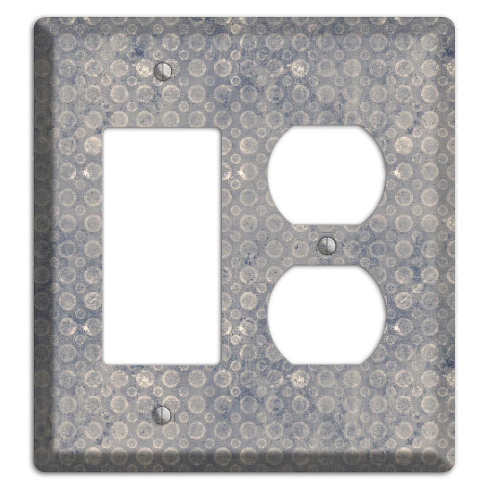Grey Circles Rocker / Duplex Wallplate