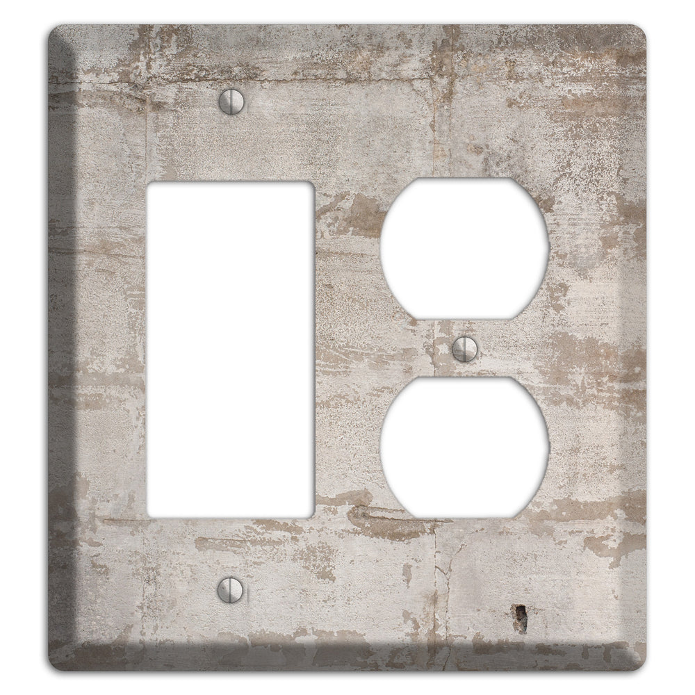 Old Concrete 3 Rocker / Duplex Wallplate