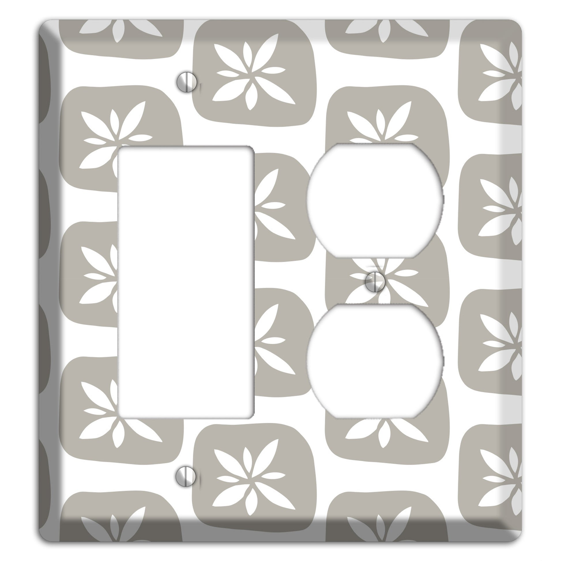 Simple Scandanavian Style GG Rocker / Duplex Wallplate