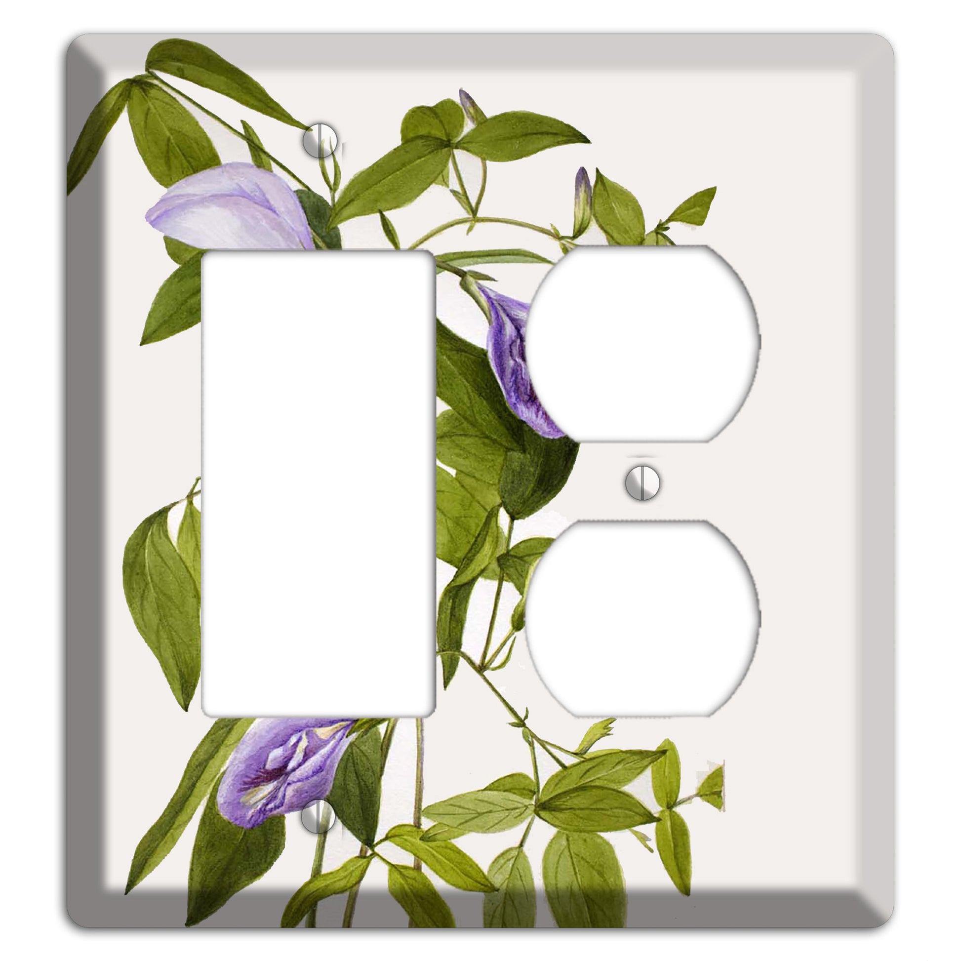 Clitoria Mariana Rocker / Duplex Wallplate