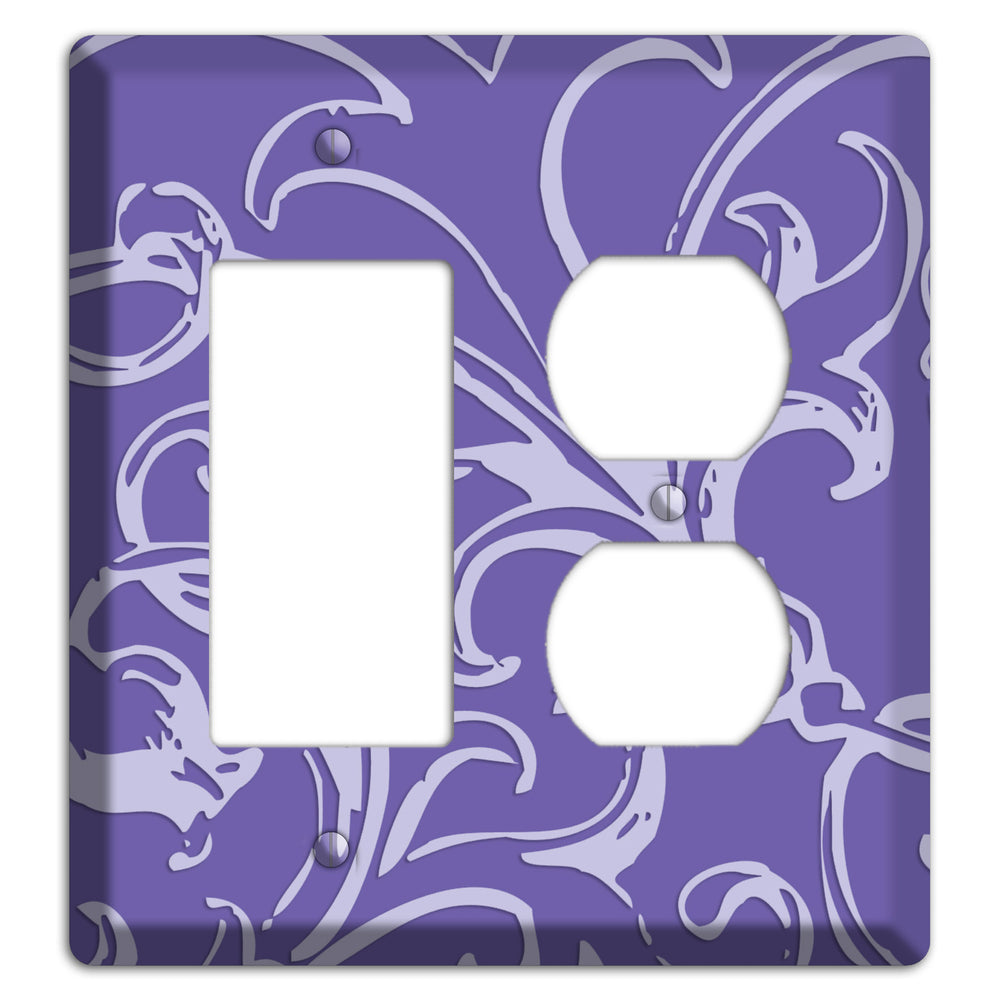 Victorian Light Purple Rocker / Duplex Wallplate