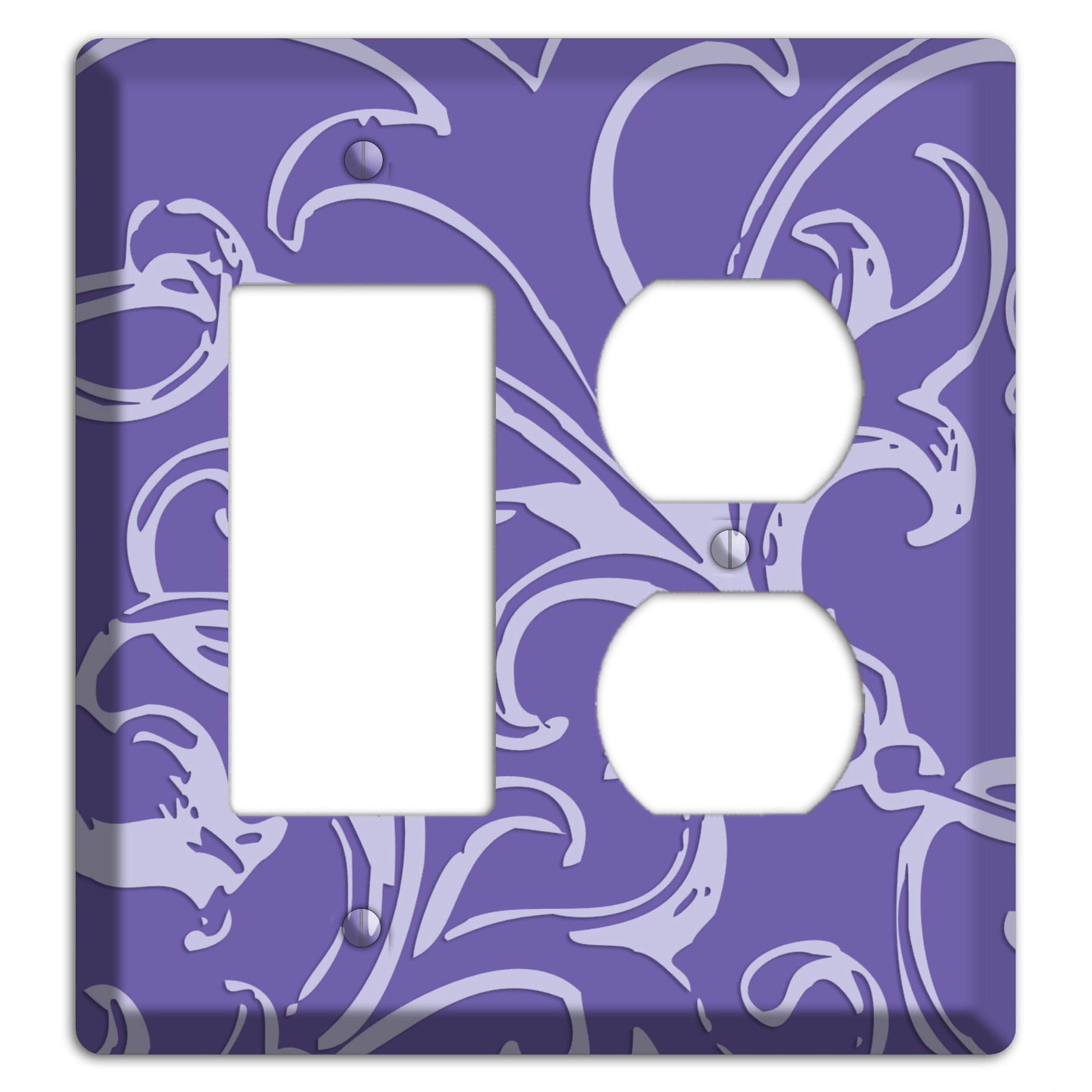 Victorian Light Purple Rocker / Duplex Wallplate