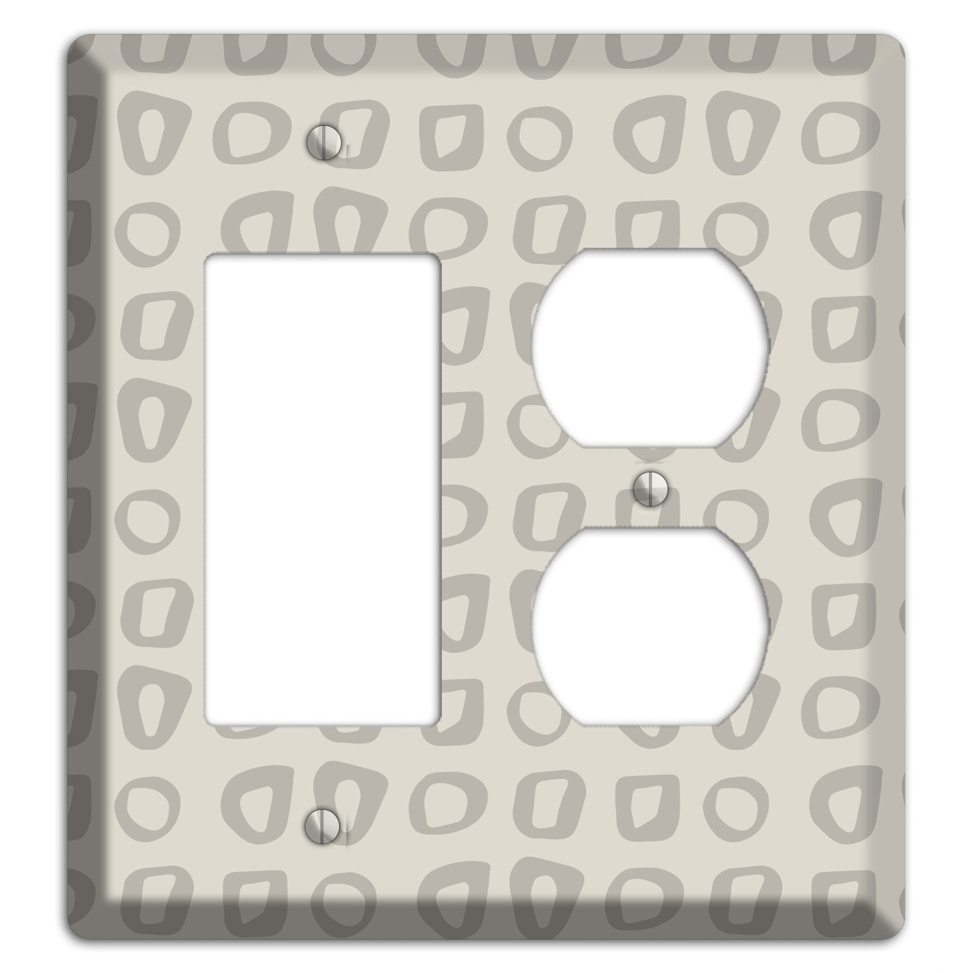 Simple Scandanavian Style V Rocker / Duplex Wallplate