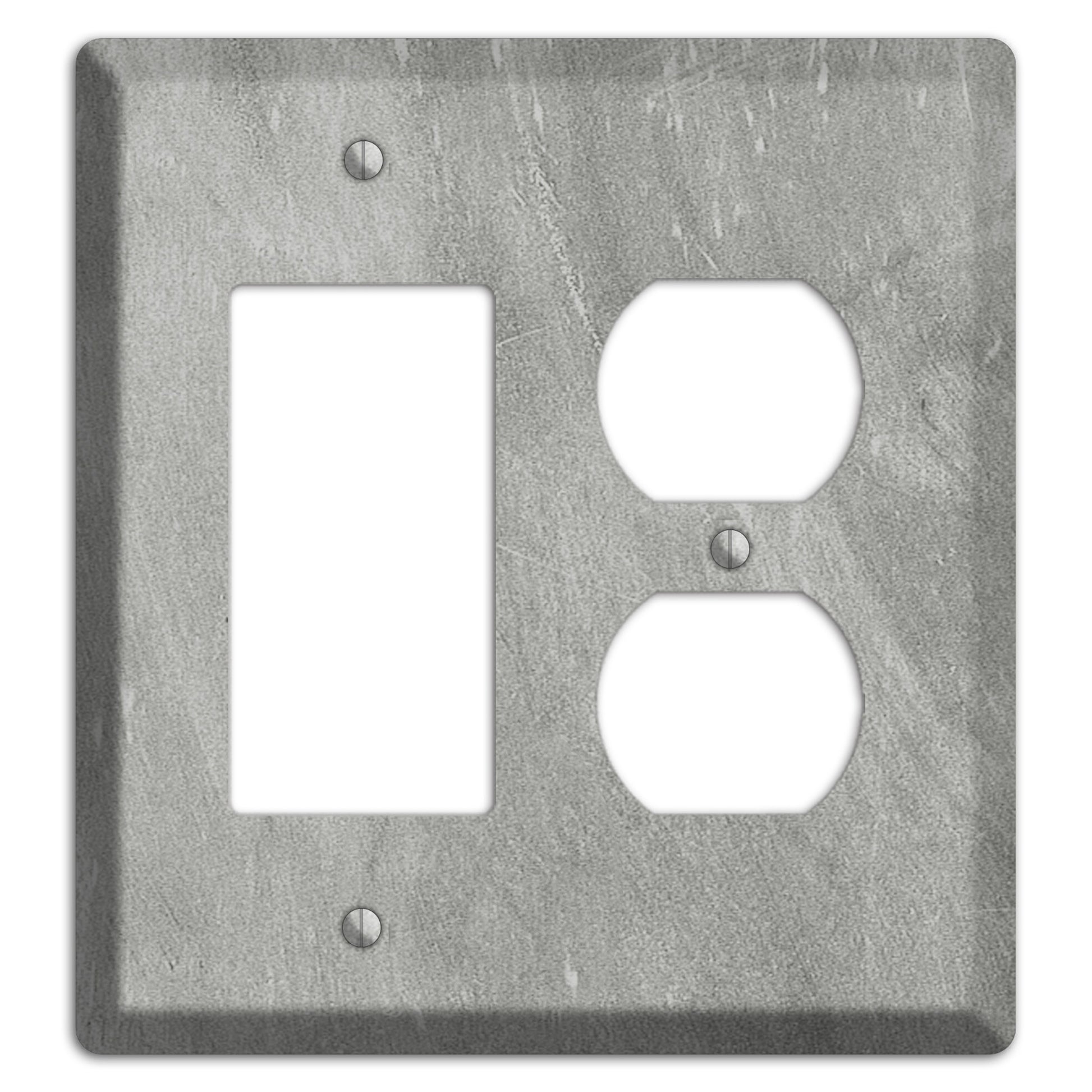 Chalk Grey Rocker / Duplex Wallplate