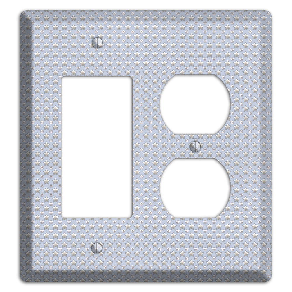 Grey Stars Rocker / Duplex Wallplate