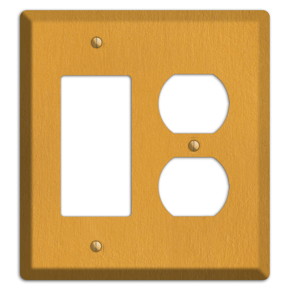 Stucco Yellow Rocker / Duplex Wallplate