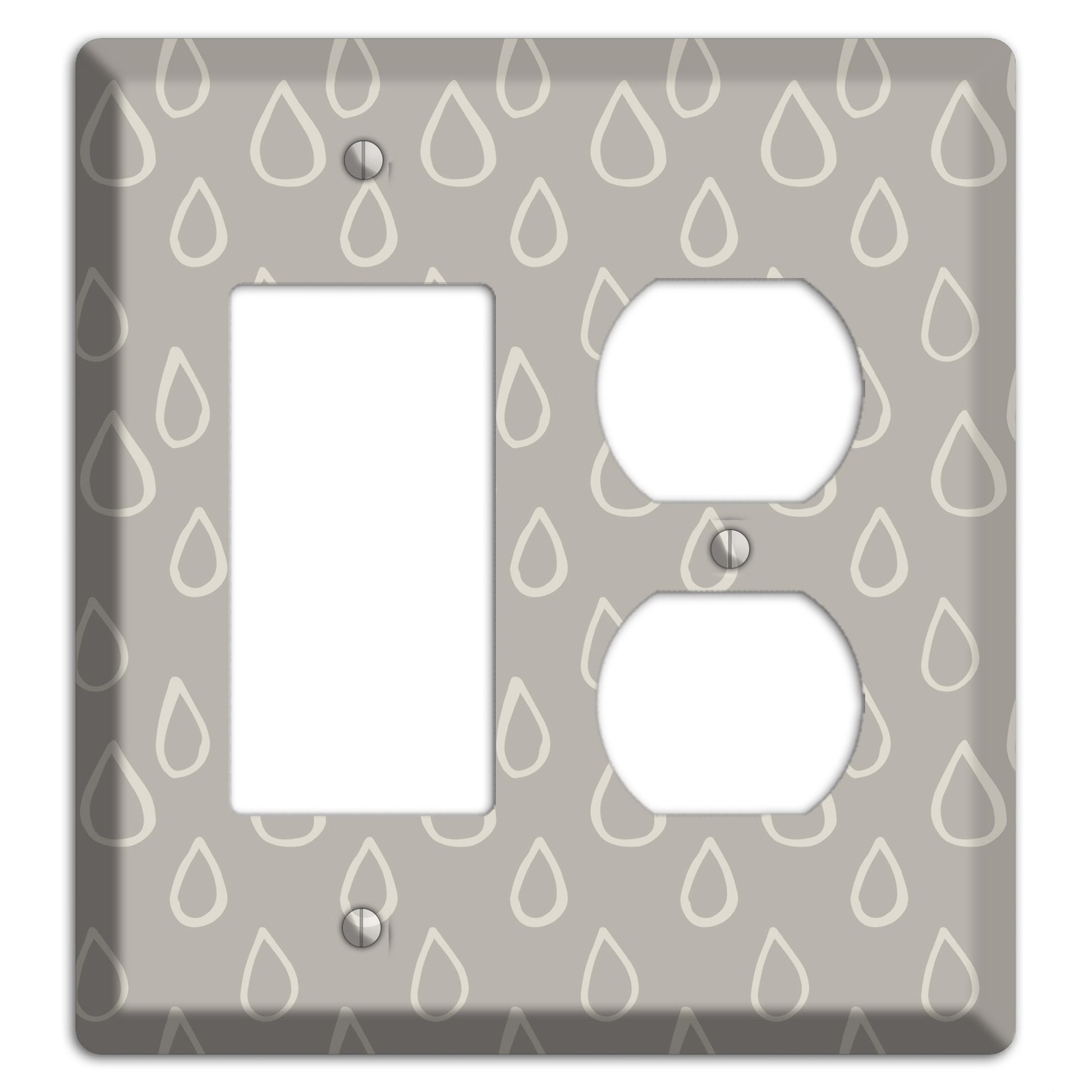 Simple Scandanavian Style N Rocker / Duplex Wallplate
