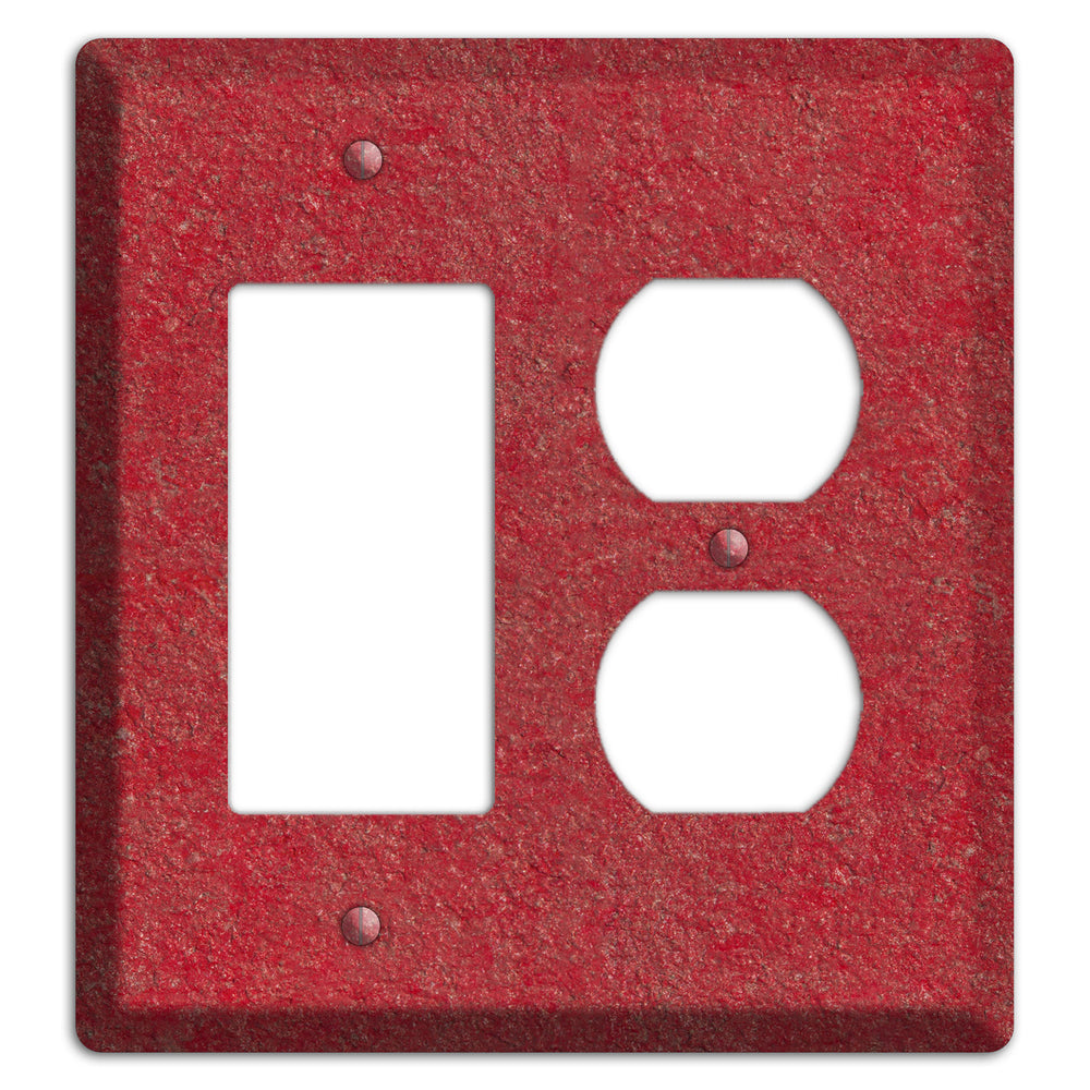 Stucco Red Rocker / Duplex Wallplate