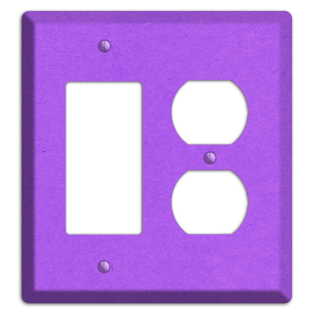 Dark Orchid Kraft Rocker / Duplex Wallplate