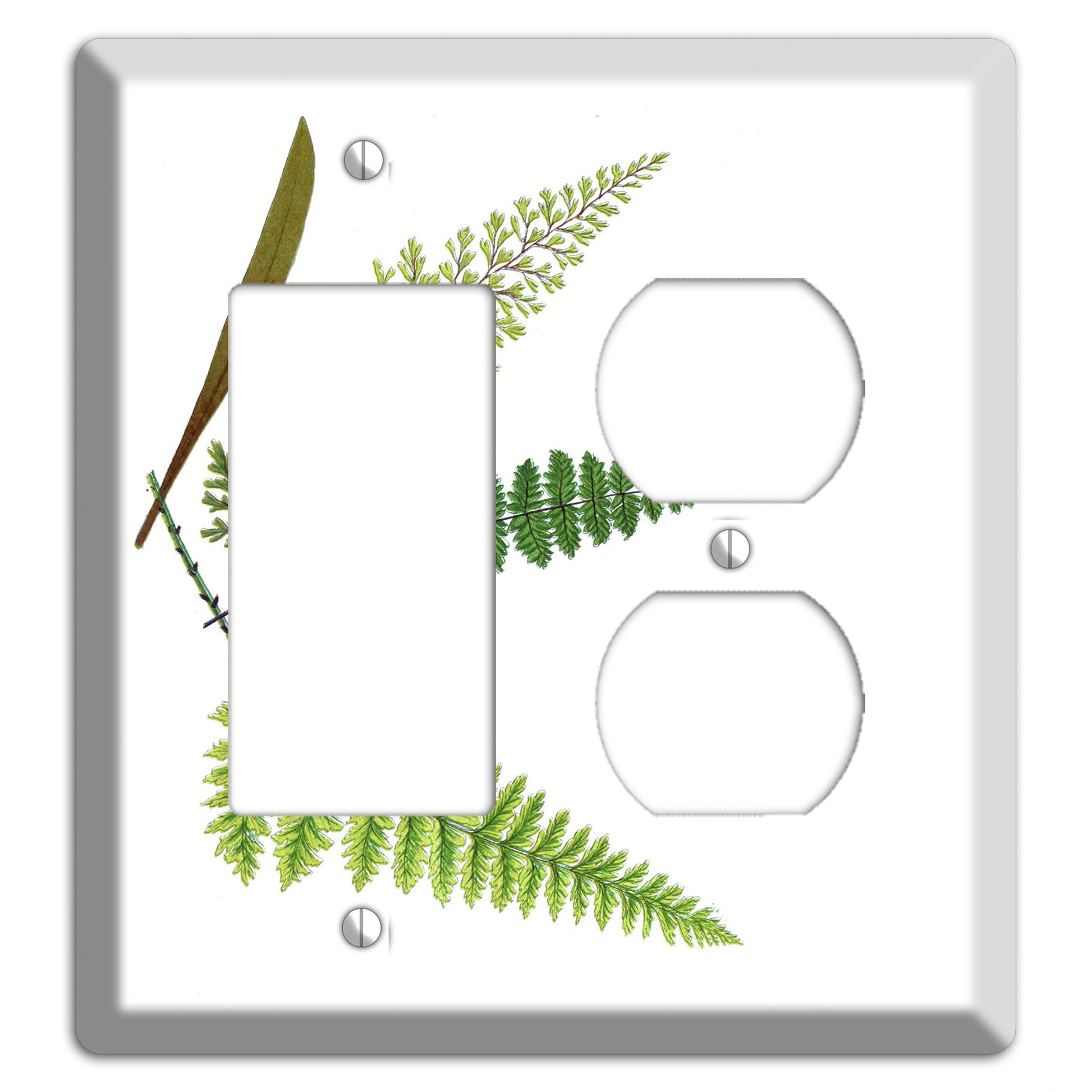 Ferns Rocker / Duplex Wallplate