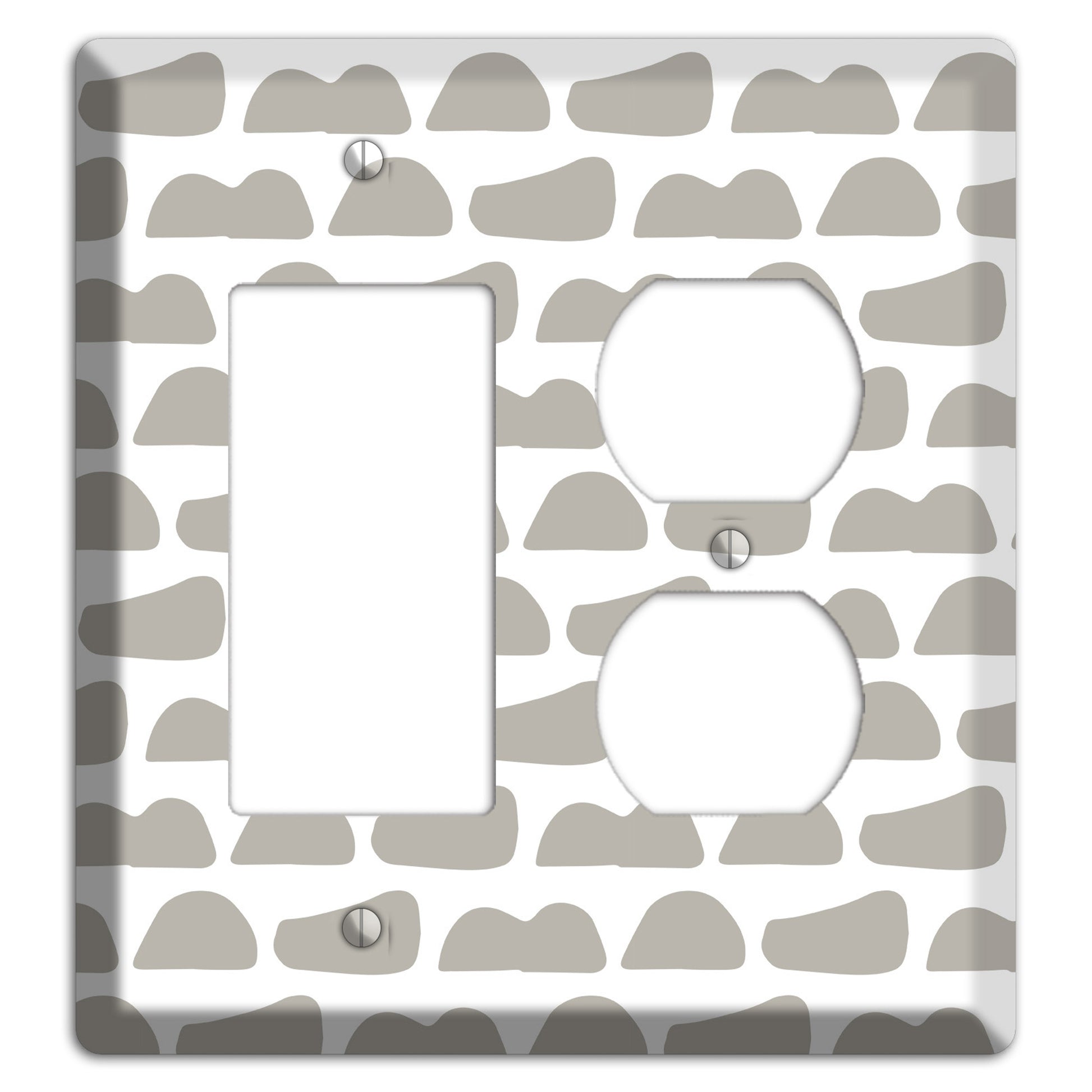 Simple Scandanavian Style Y Rocker / Duplex Wallplate