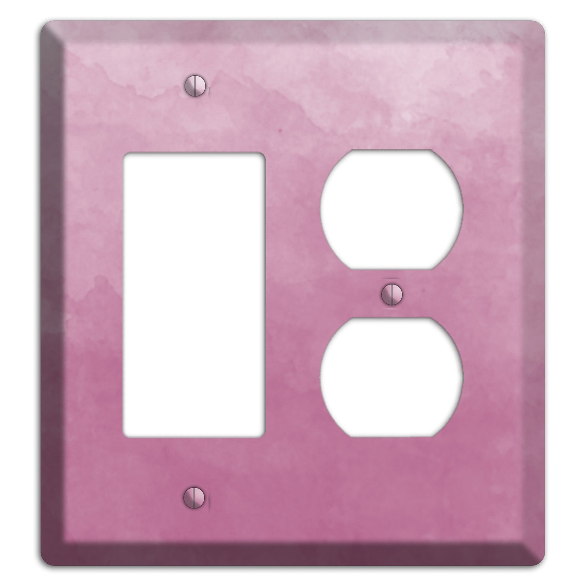 Purple Ombre Rocker / Duplex Wallplate