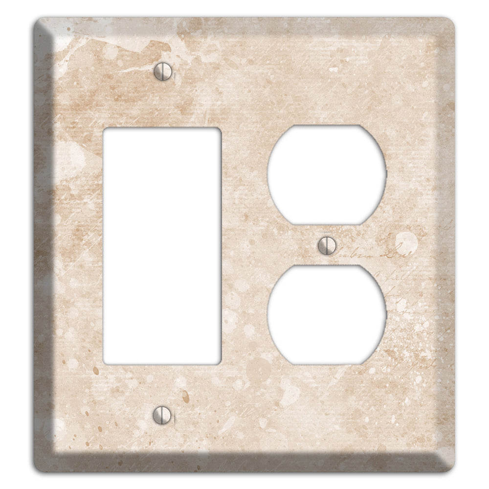 Logan Whimsical Damask Rocker / Duplex Wallplate
