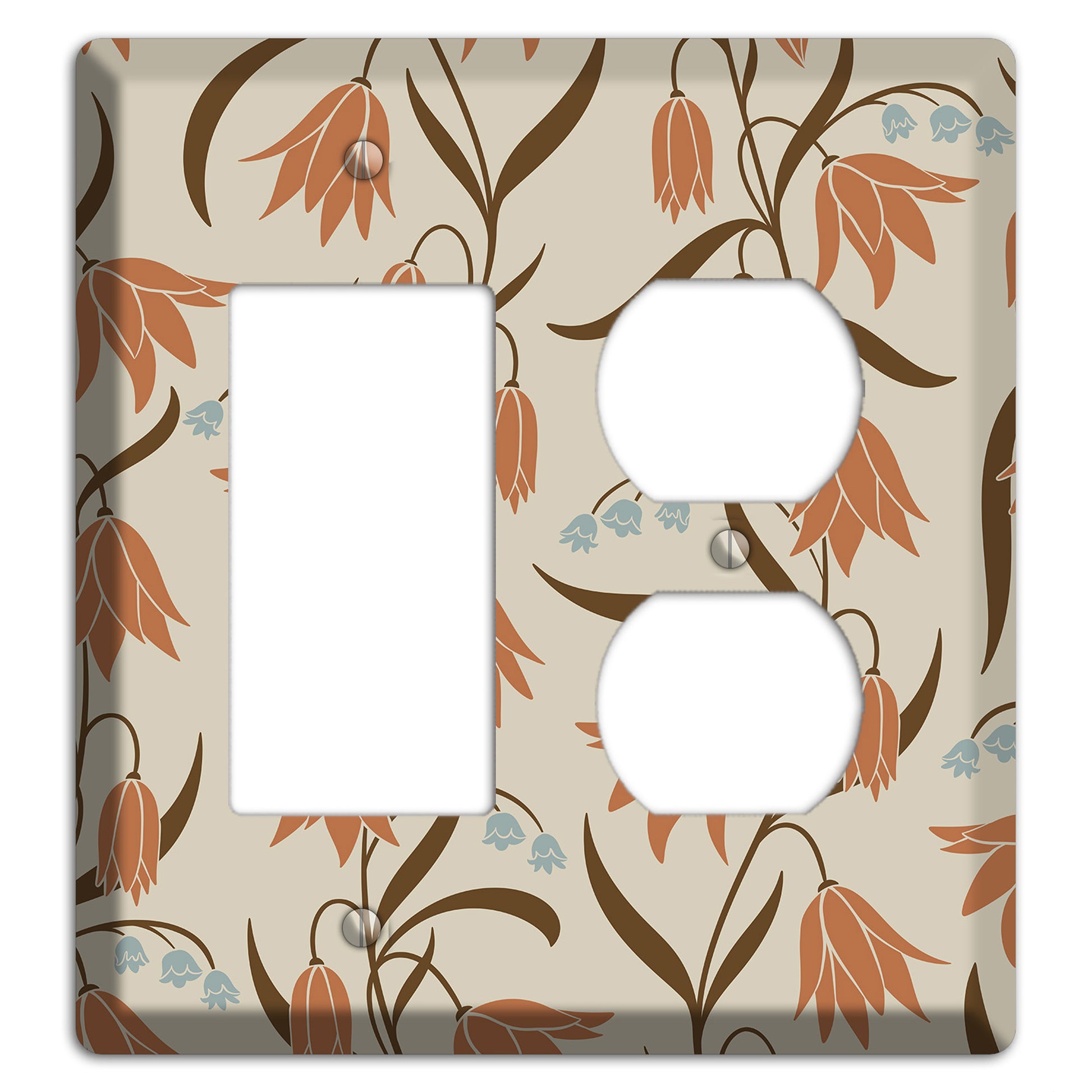 Spring Floral 1 Rocker / Duplex Wallplate