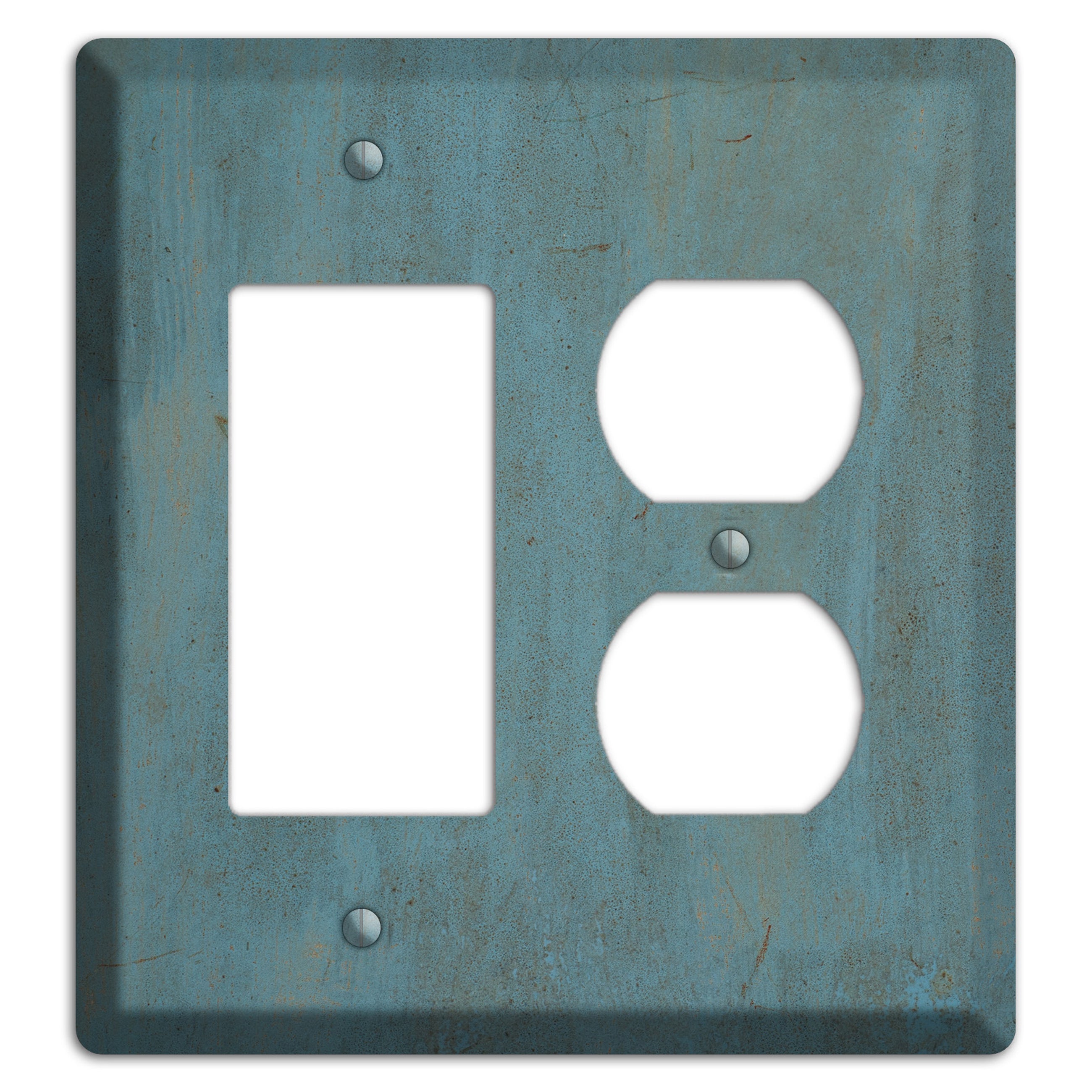 Slate Concrete Rocker / Duplex Wallplate