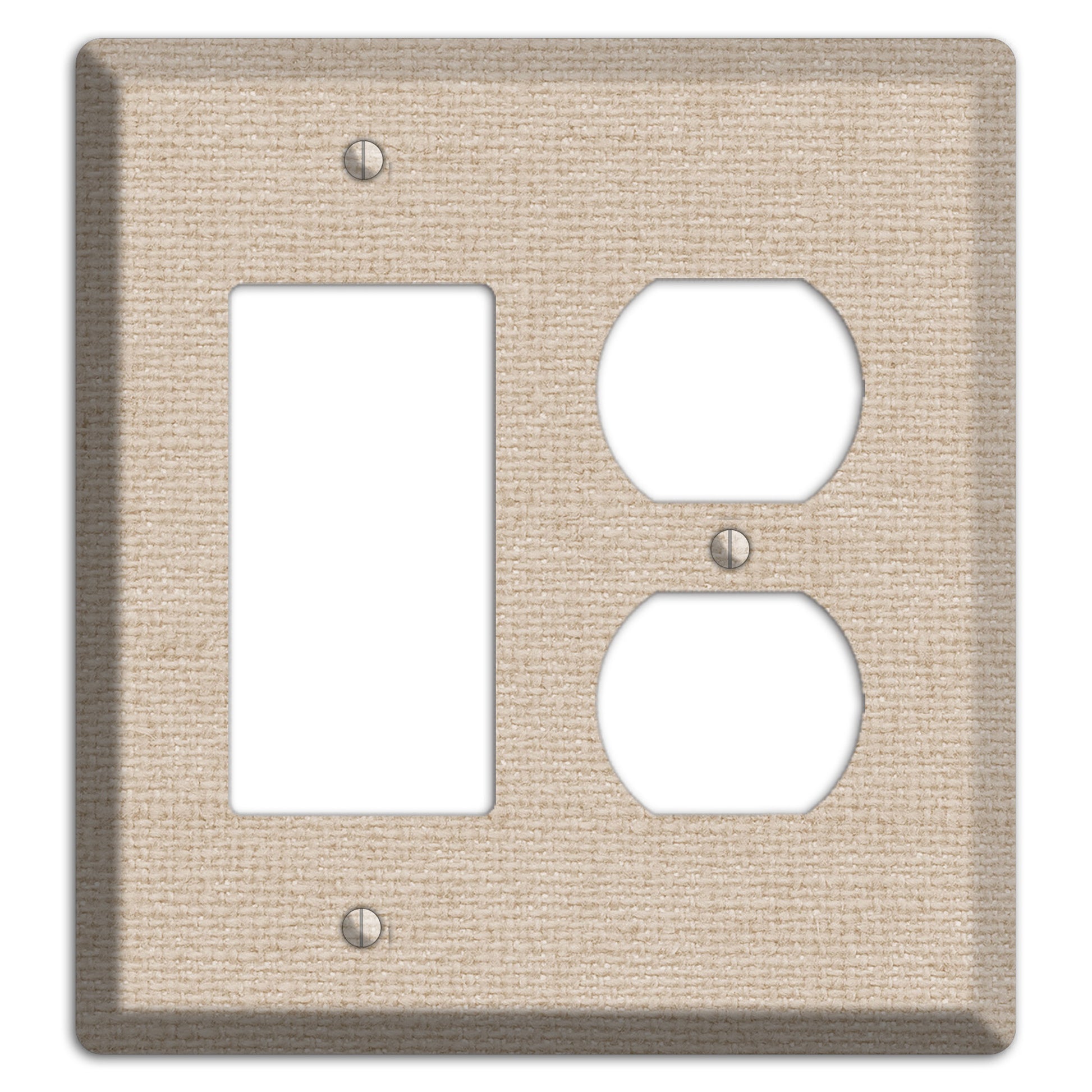 Vanilla Neutral Texture Rocker / Duplex Wallplate