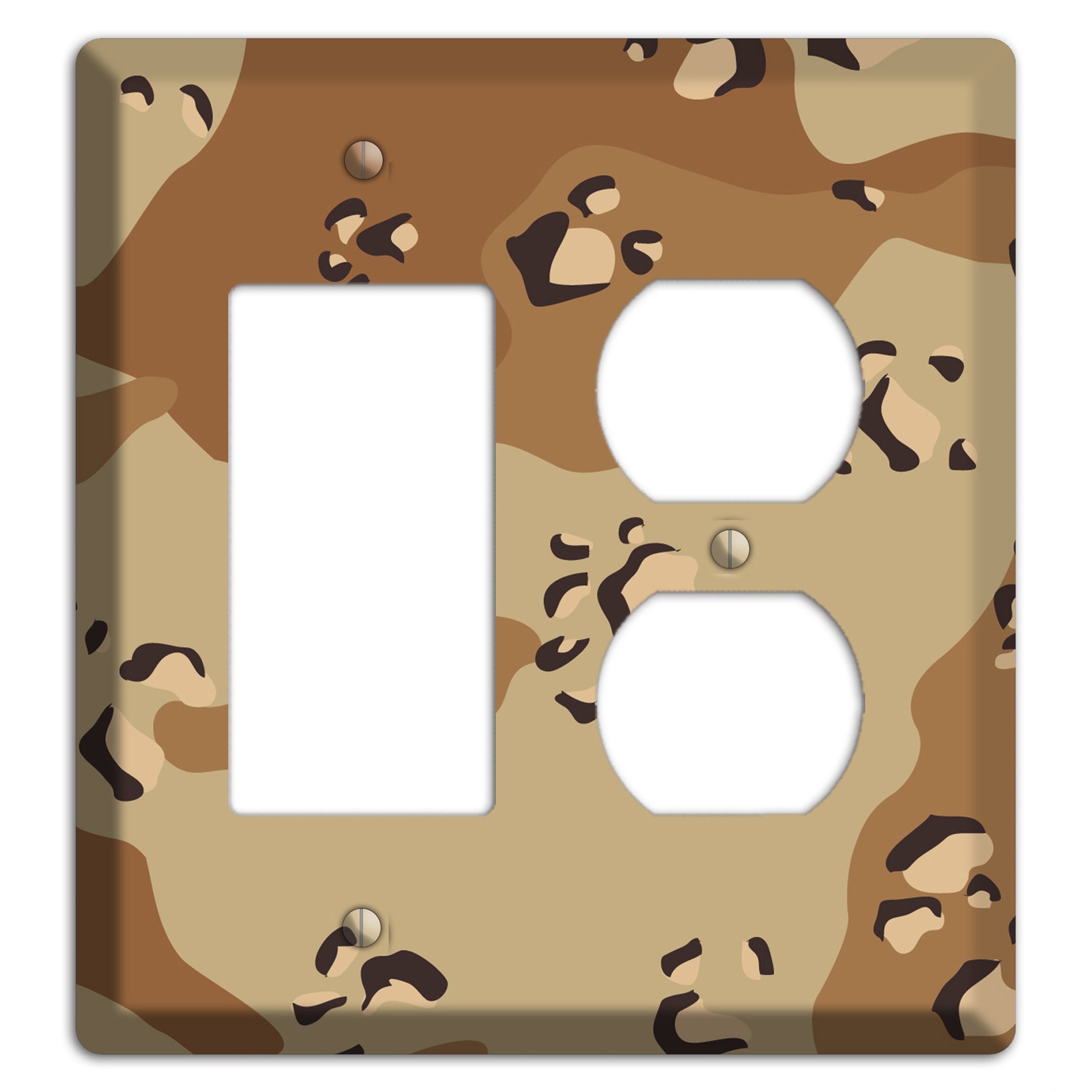 Desert Camo Rocker / Duplex Wallplate