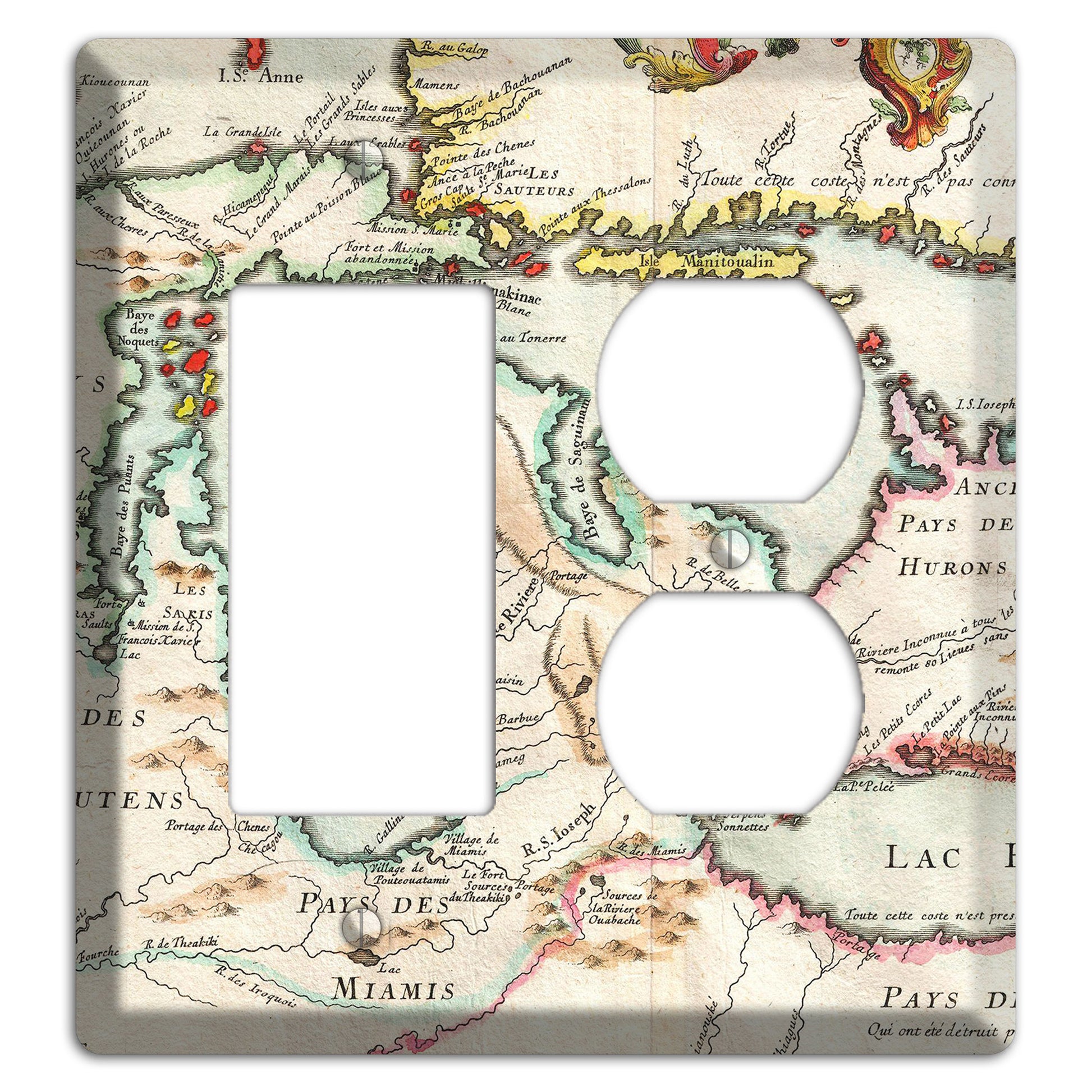 Lake Michigan Rocker / Duplex Wallplate