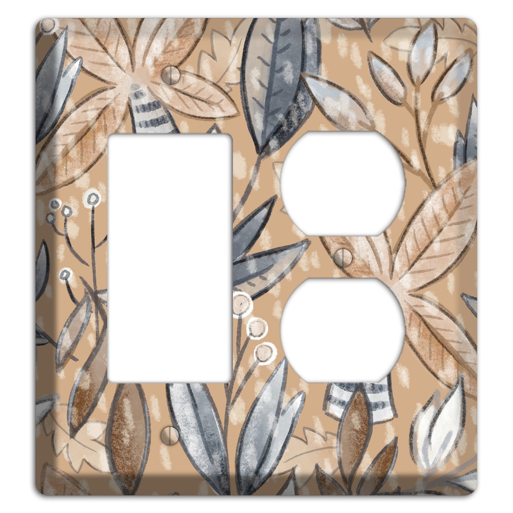 Autumn Leaves Rocker / Duplex Wallplate