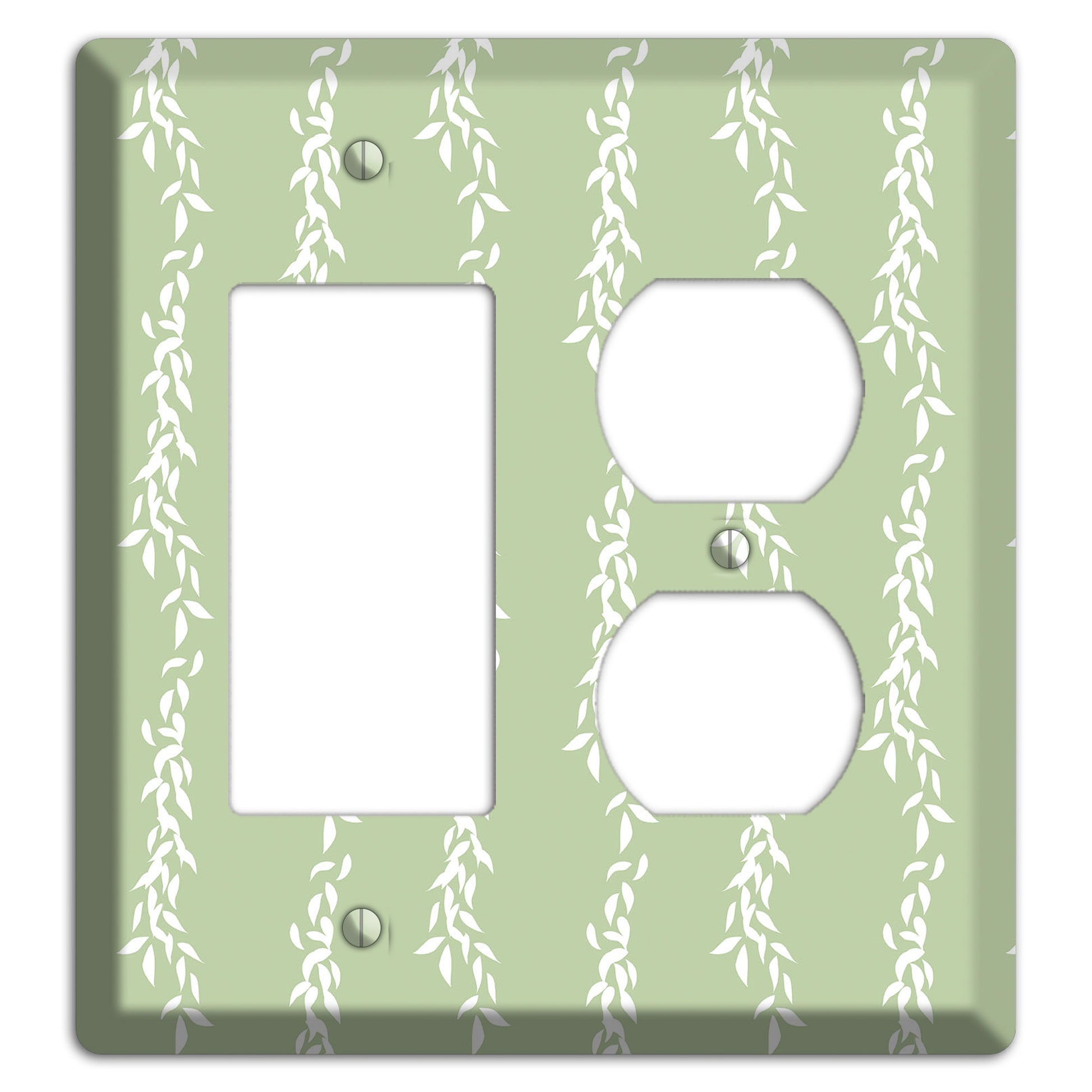 Leaves Style Z Rocker / Duplex Wallplate