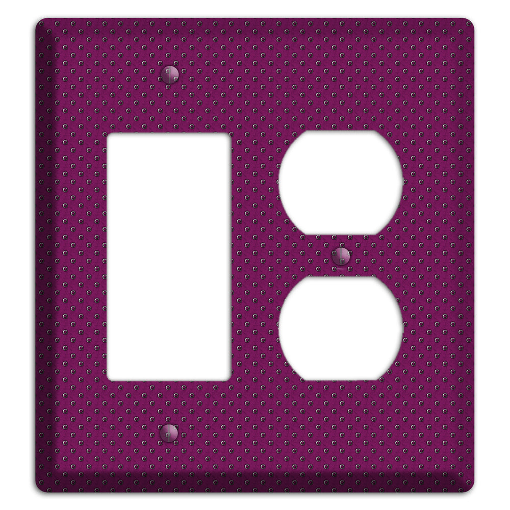 Purple Small Dots Rocker / Duplex Wallplate