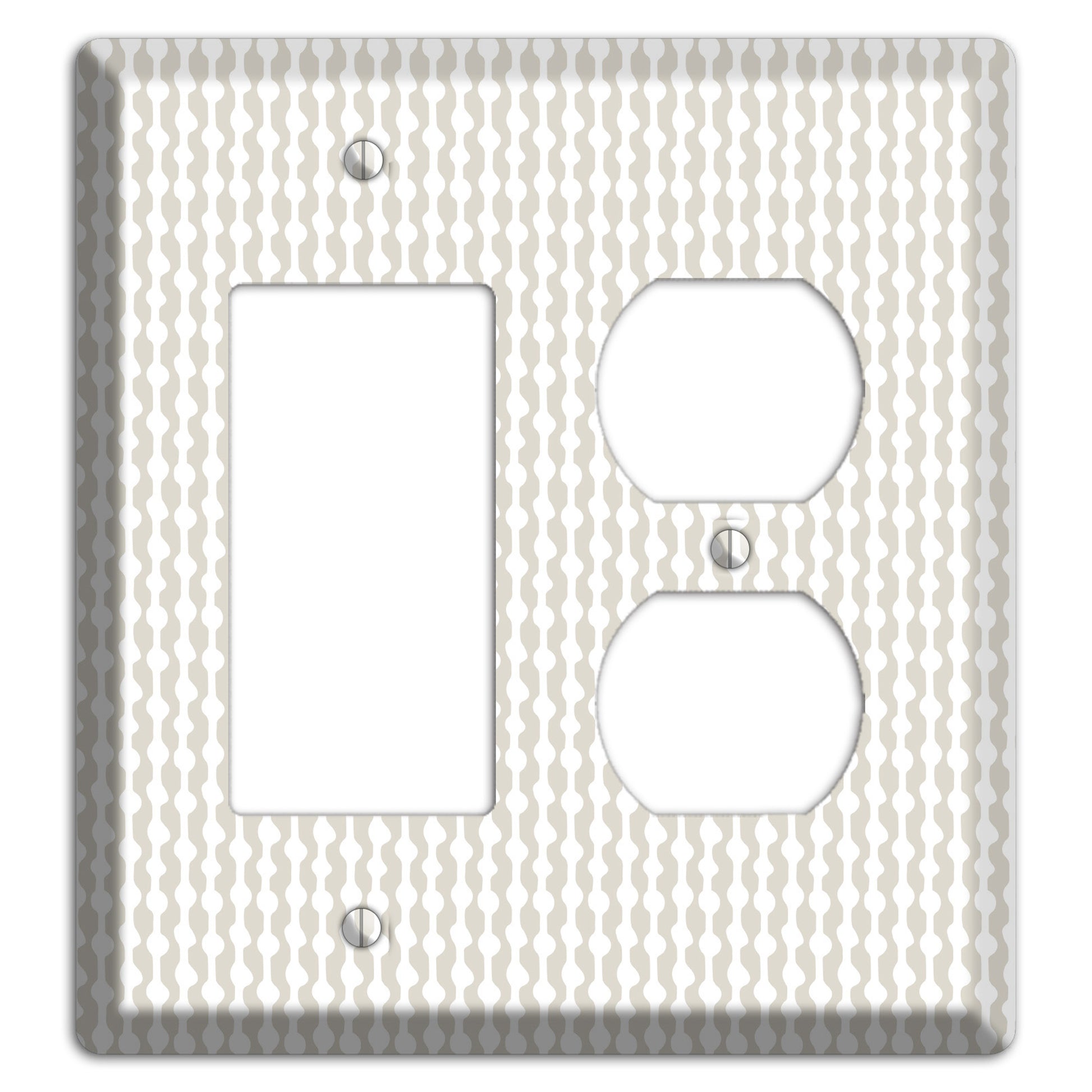 Simple Scandanavian Style C Rocker / Duplex Wallplate