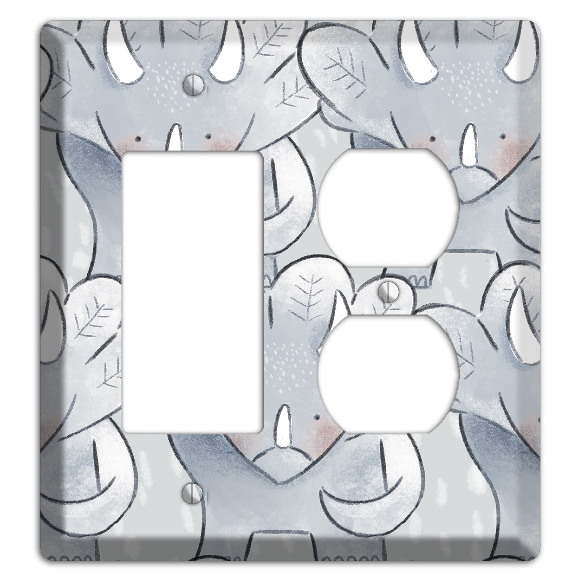 Triceratops Rocker / Duplex Wallplate