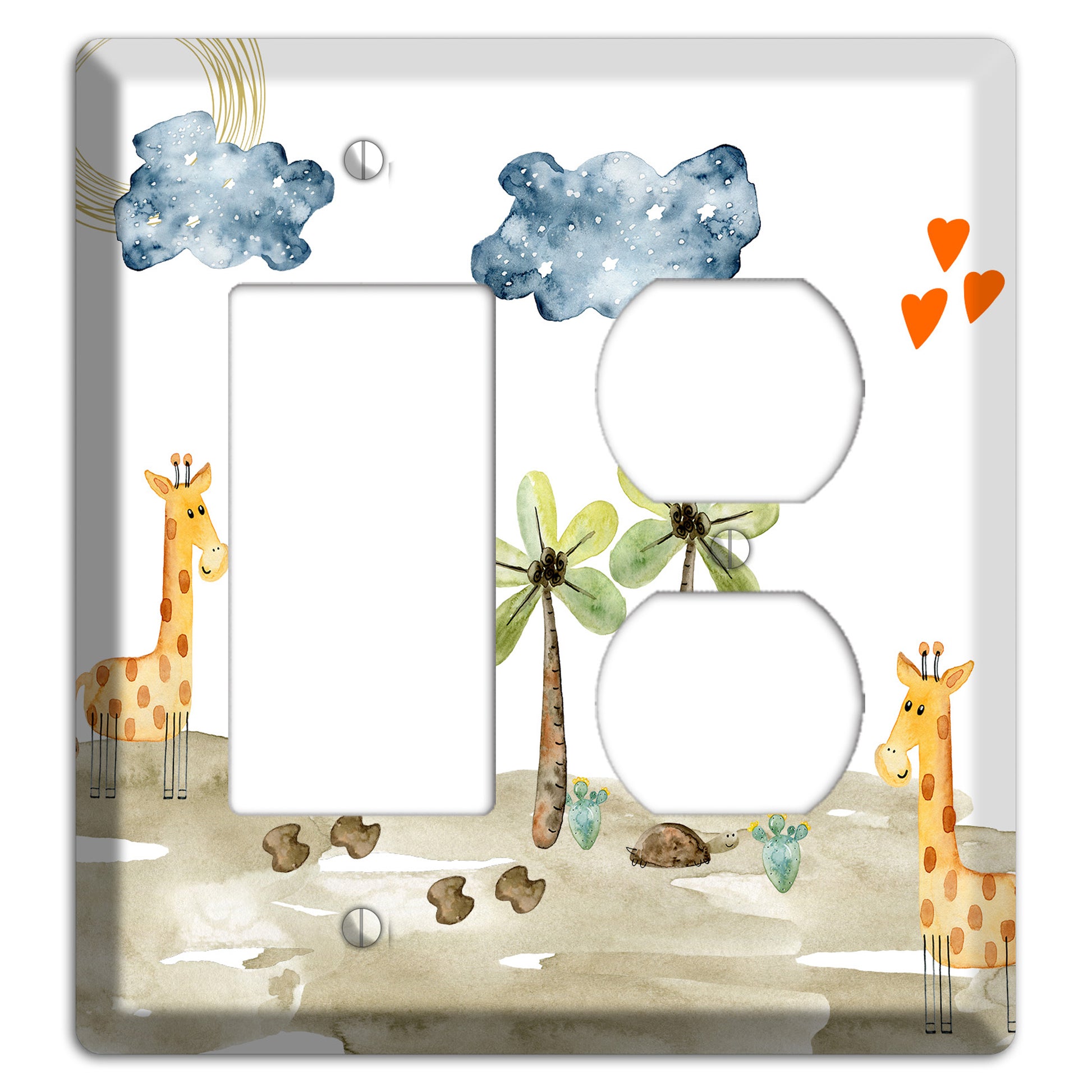 Giraffe Rocker / Duplex Wallplate