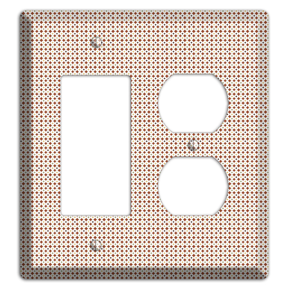 Beige Weave Rocker / Duplex Wallplate
