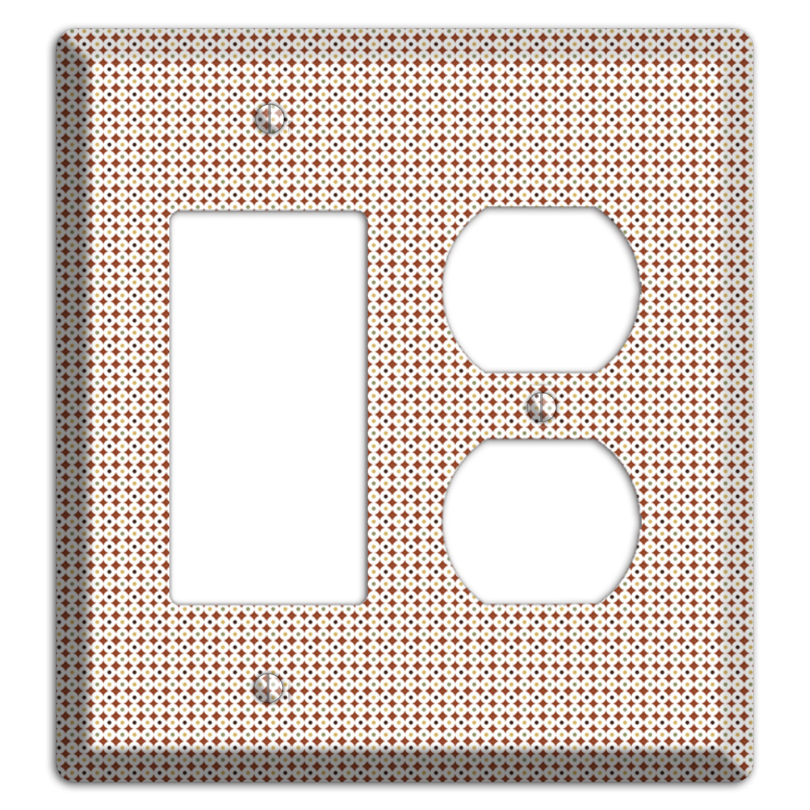 Beige Weave Rocker / Duplex Wallplate