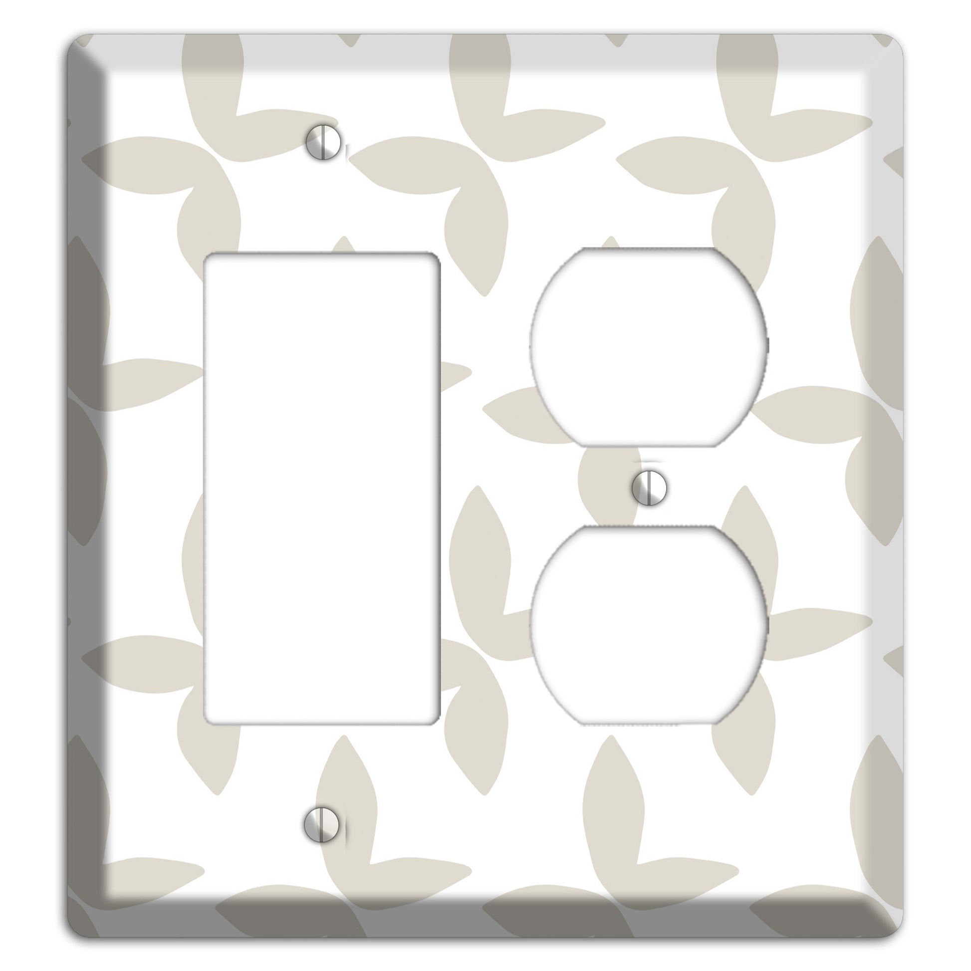 Simple Scandanavian Style O Rocker / Duplex Wallplate