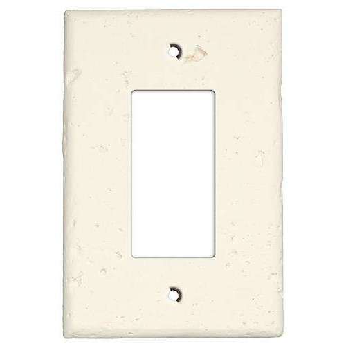 Paintable Stone Single Rocker Cover Plate