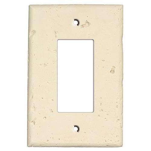Bone Stone Single Rocker Cover Plate