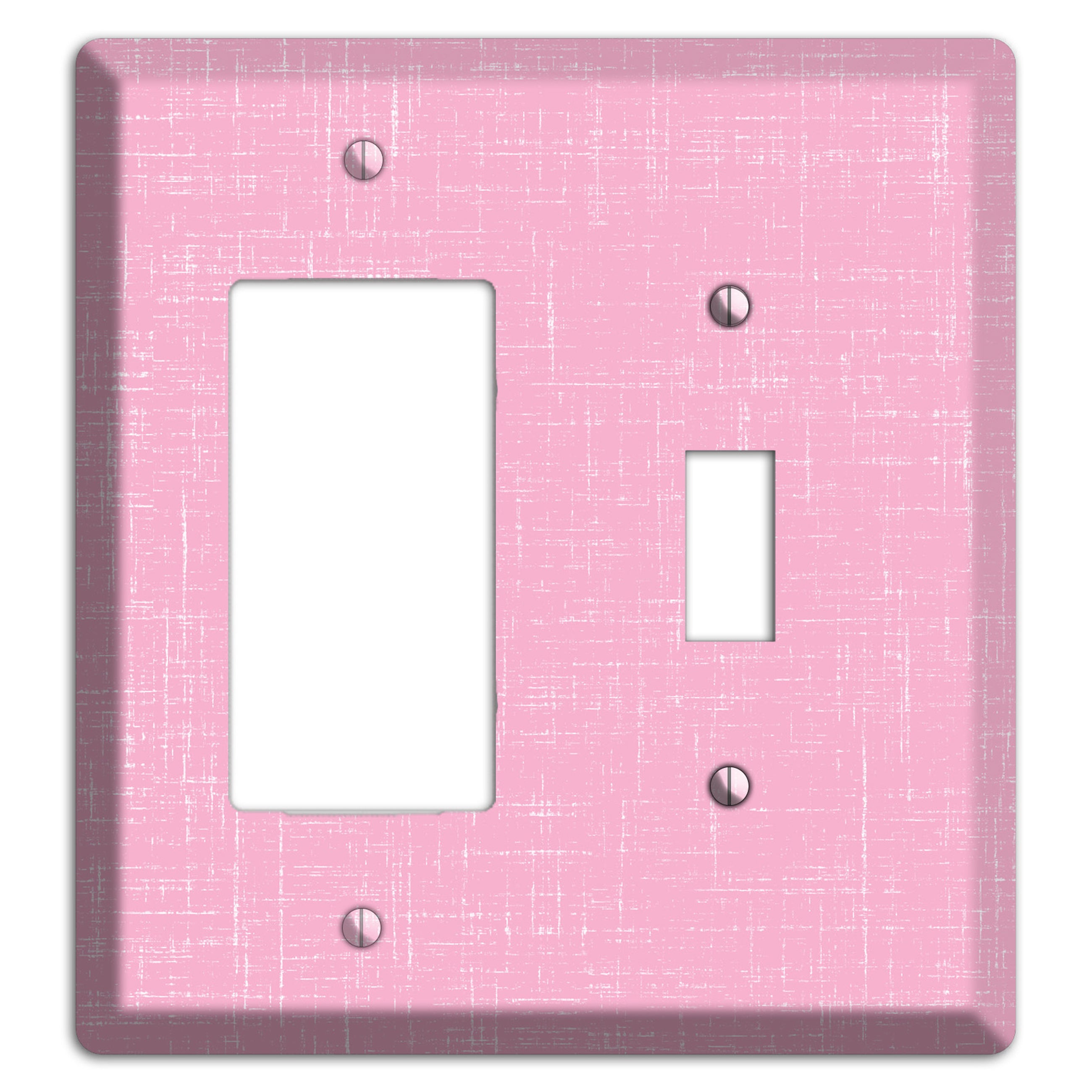 Chantilly Pink Texture Rocker / Toggle Wallplate