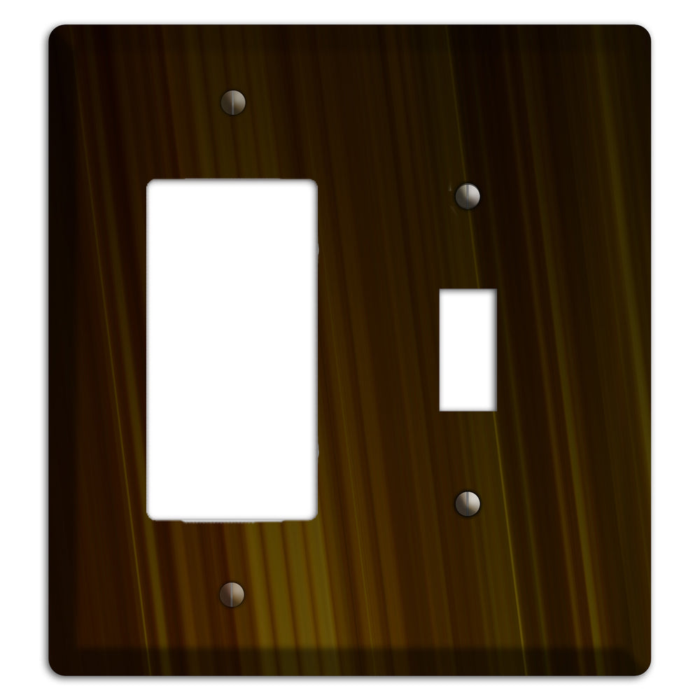 Brown Ray of Light Rocker / Toggle Wallplate