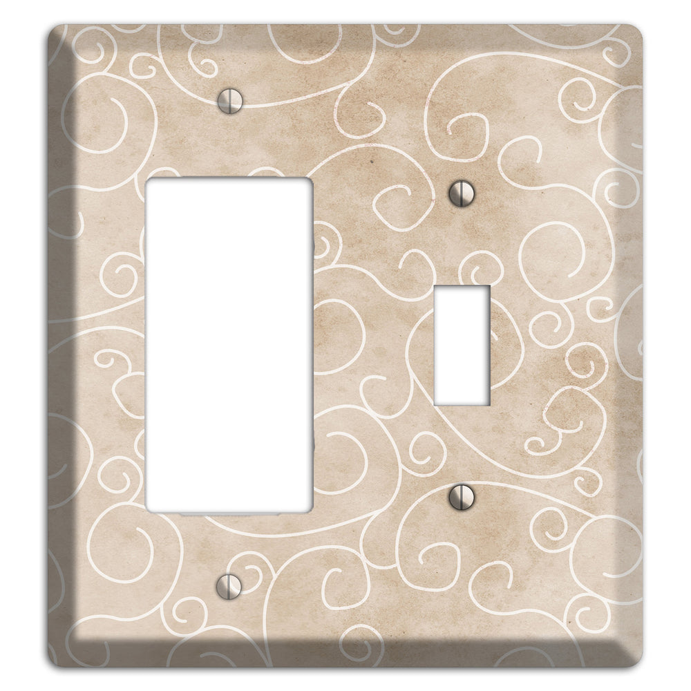 Wafer Neutral Texture Rocker / Toggle Wallplate