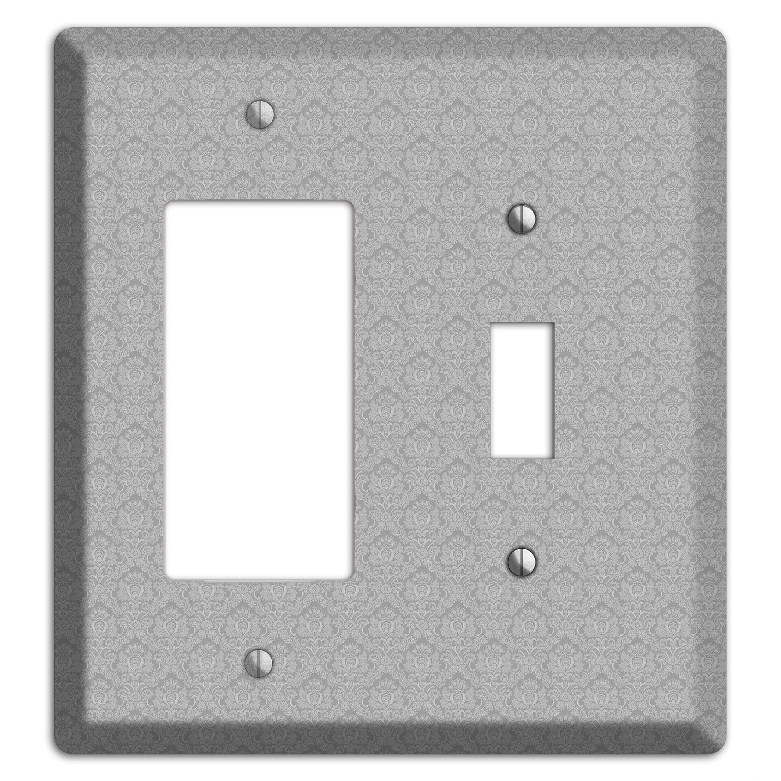 Light Grey Cartouche Rocker / Toggle Wallplate