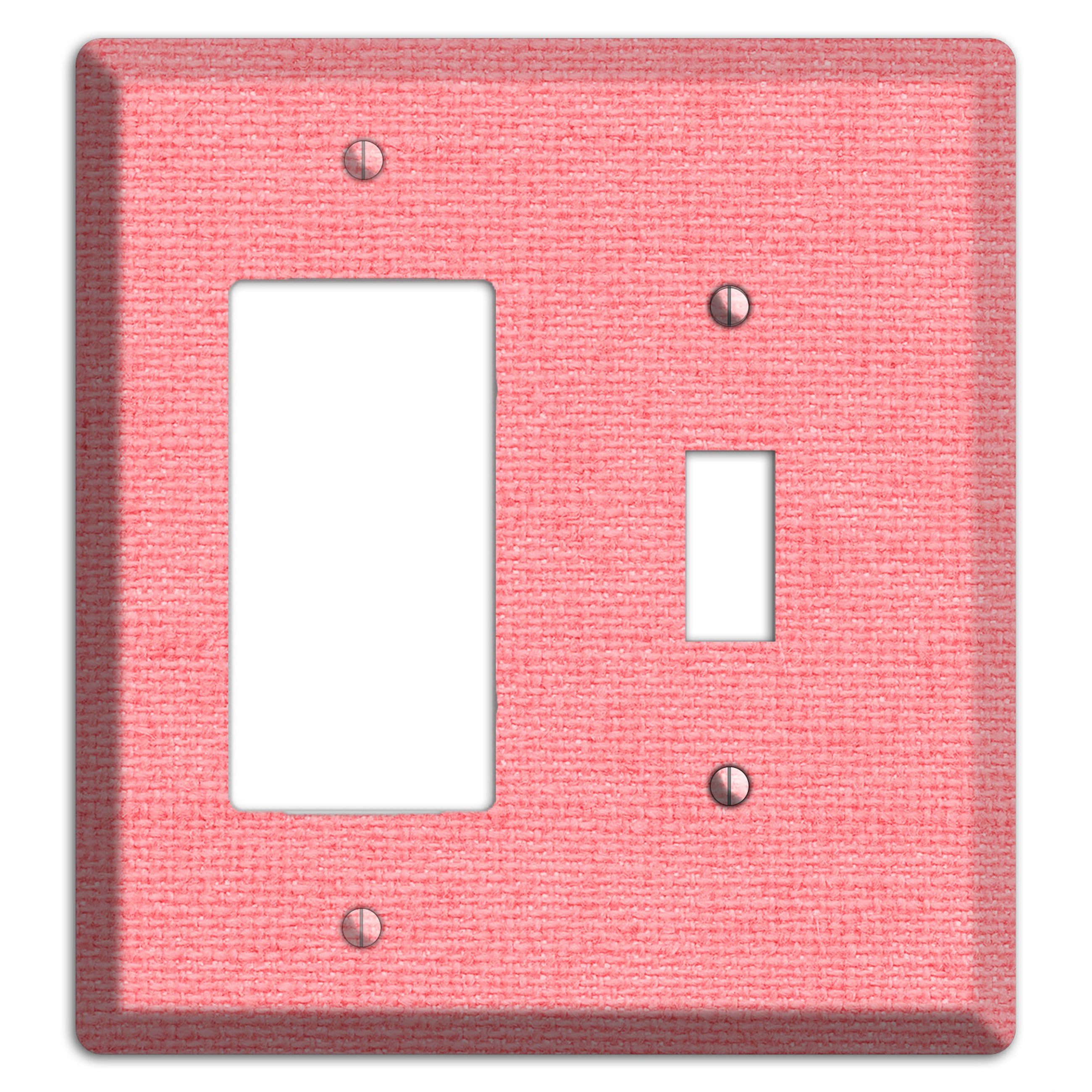 Sweet Pink Soft Coral Rocker / Toggle Wallplate