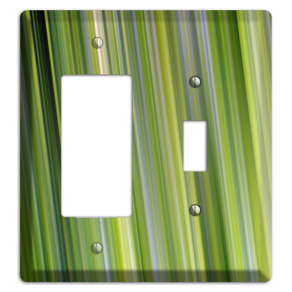 Green Ray of Light Rocker / Toggle Wallplate