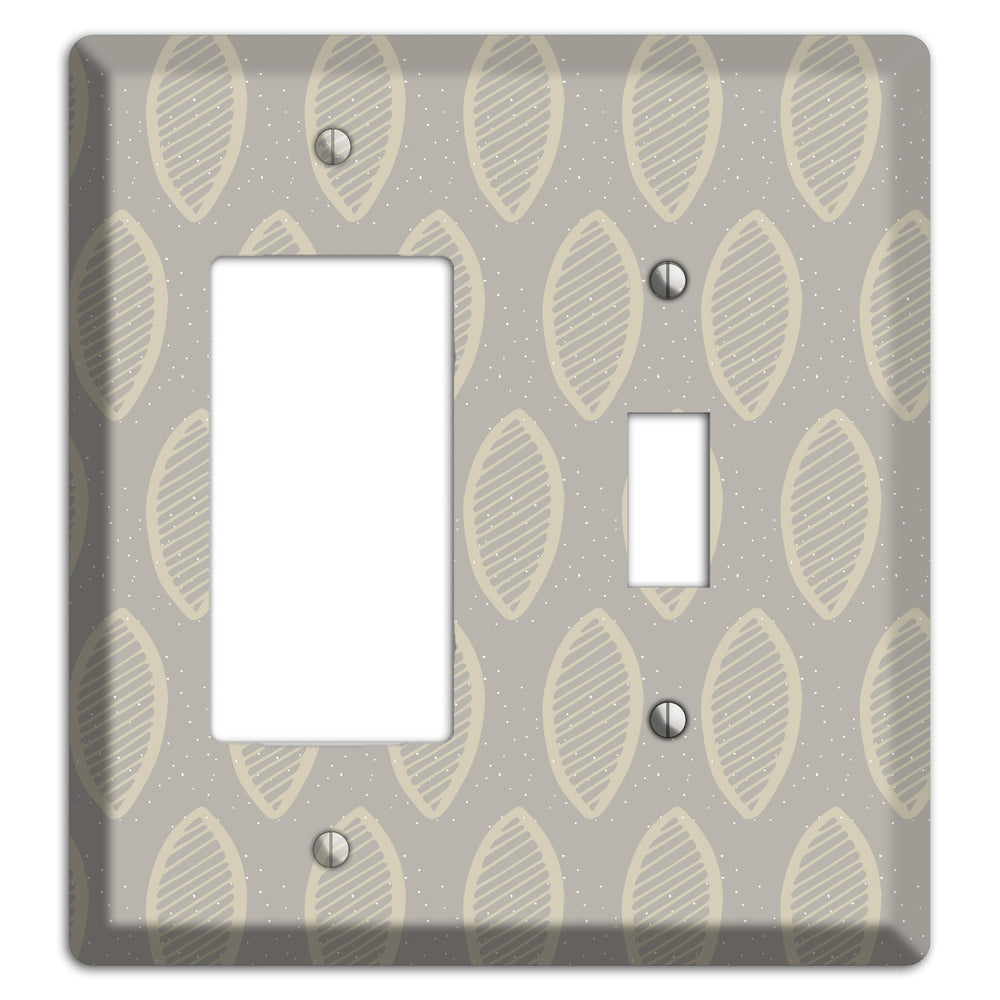 Simple Scandanavian Style W Rocker / Toggle Wallplate