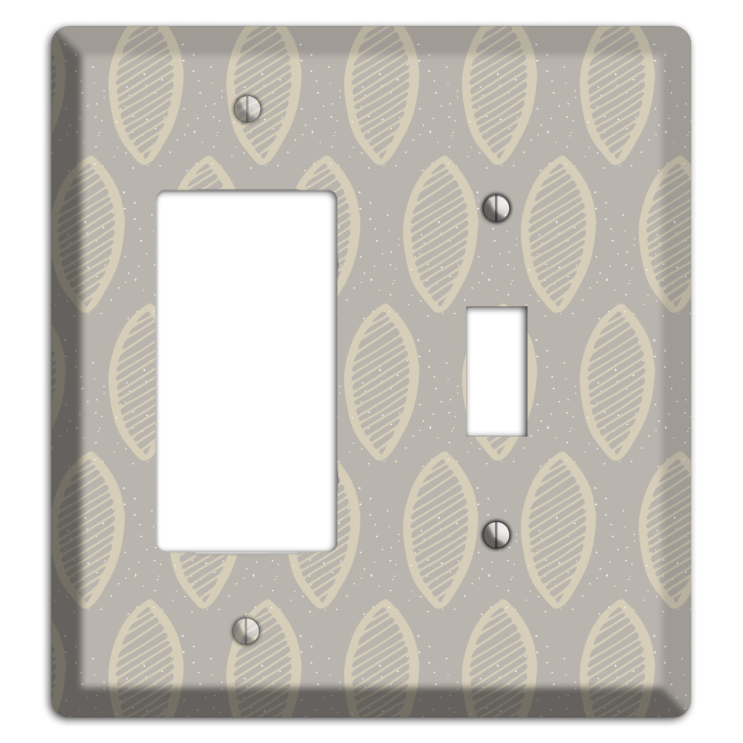 Simple Scandanavian Style W Rocker / Toggle Wallplate