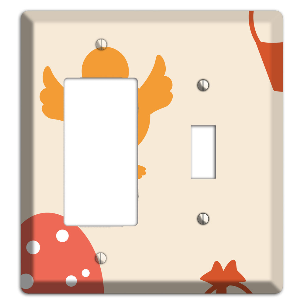 Yellow Chick Rocker / Toggle Wallplate