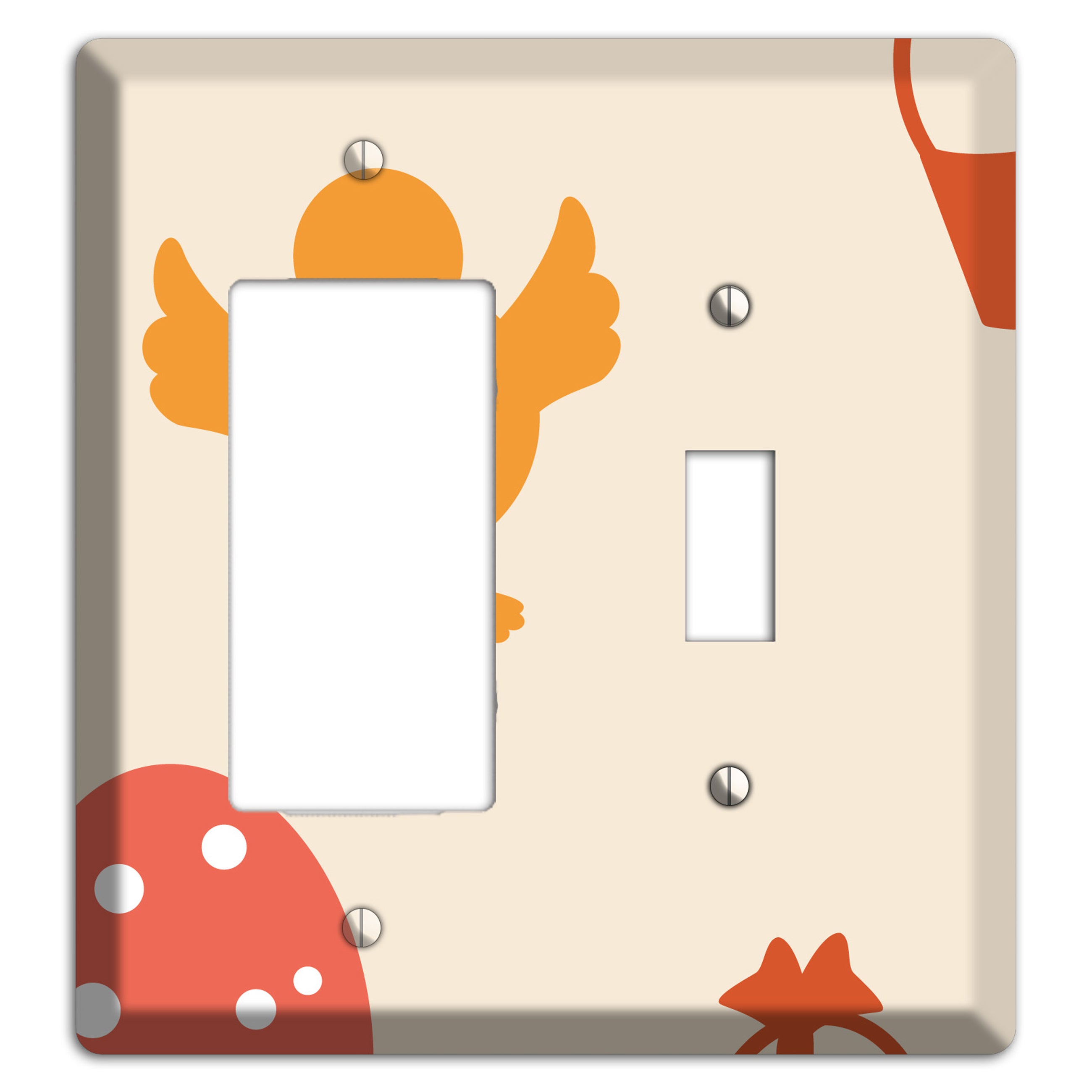 Yellow Chick Rocker / Toggle Wallplate
