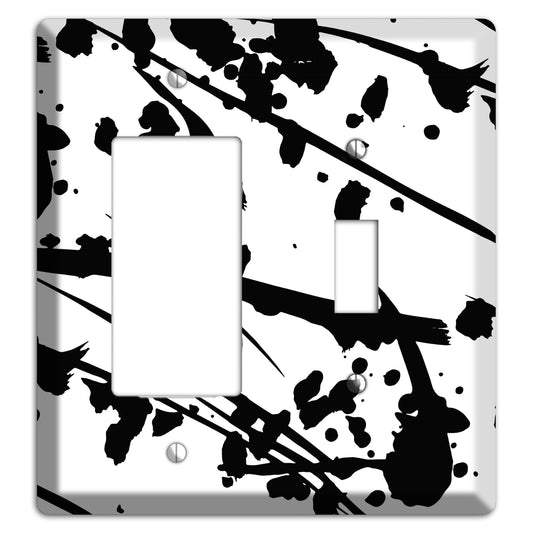 Ink Splash 6 Rocker / Toggle Wallplate
