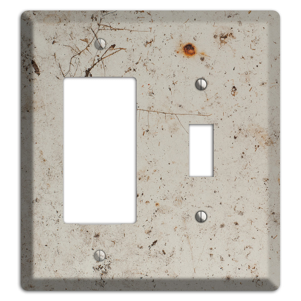 Spotted Concrete Rocker / Toggle Wallplate