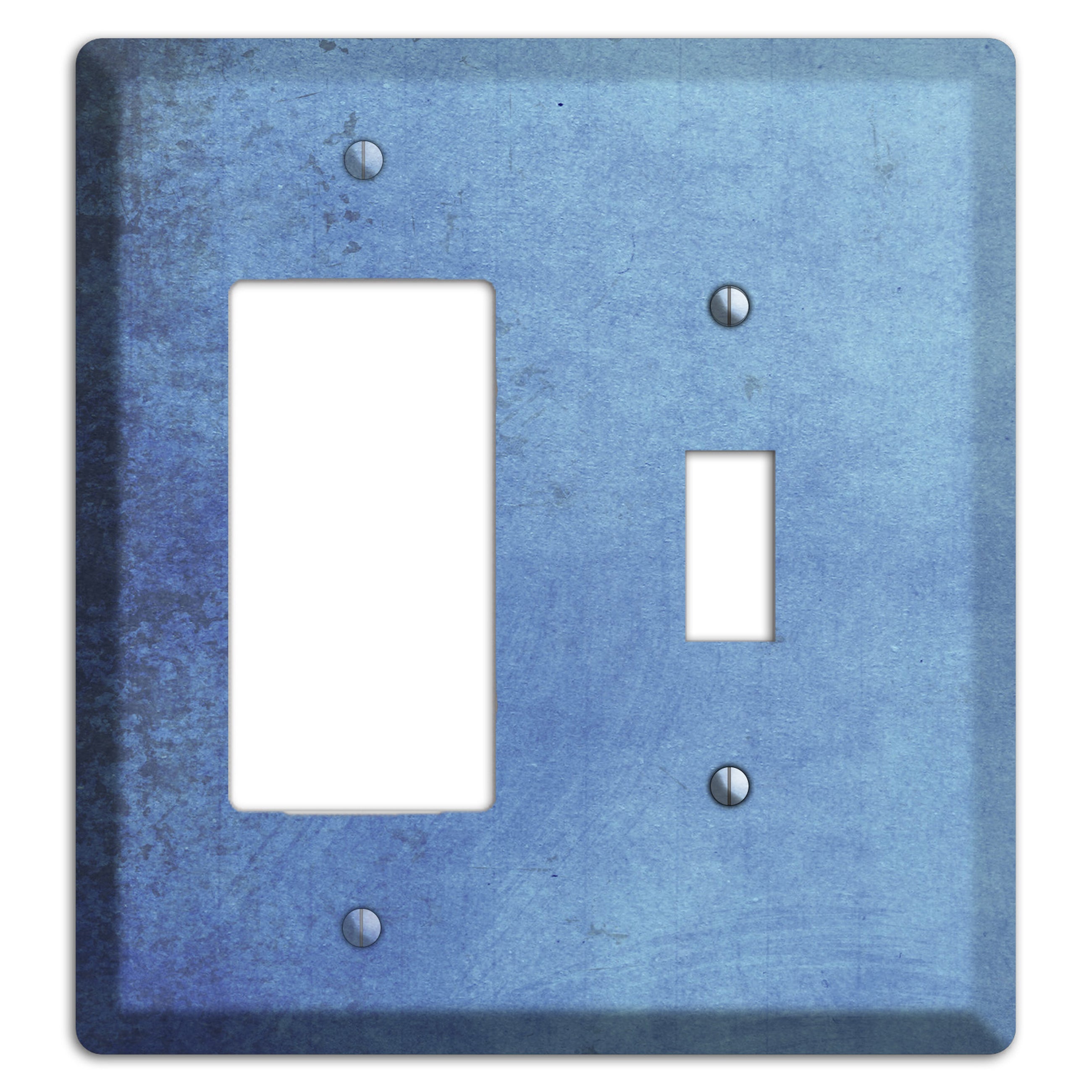 Polo Blue Vintage Grunge Rocker / Toggle Wallplate