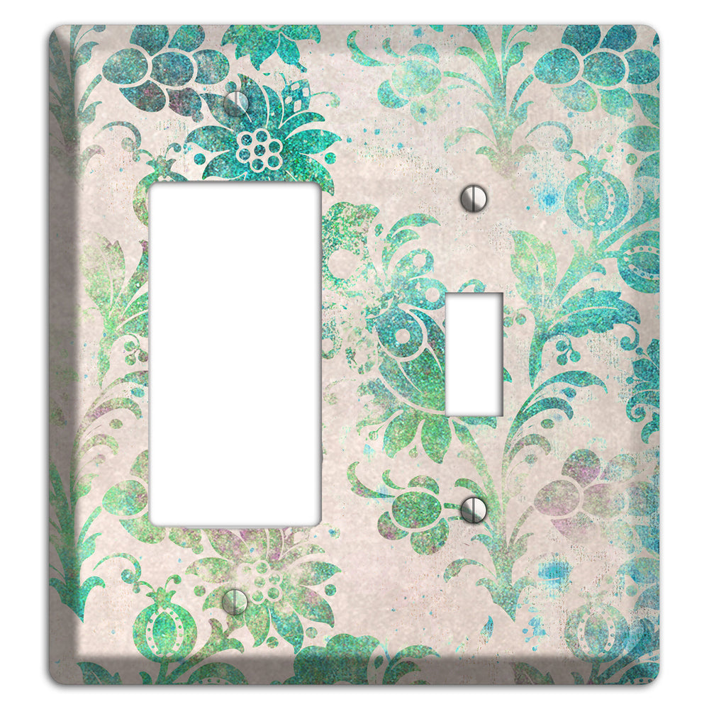 Acapulco Whimsical Damask Rocker / Toggle Wallplate