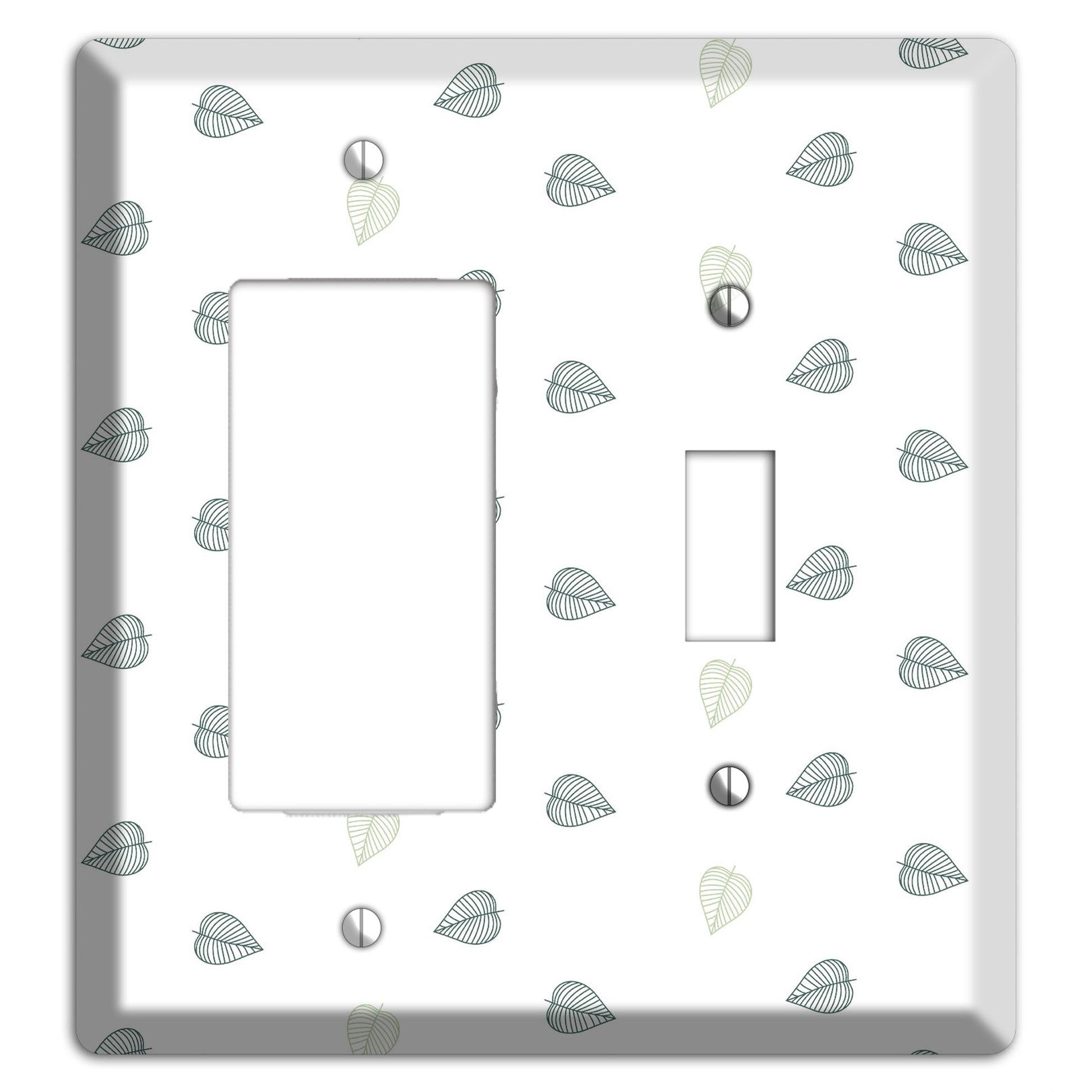 Leaves Style BB Rocker / Toggle Wallplate