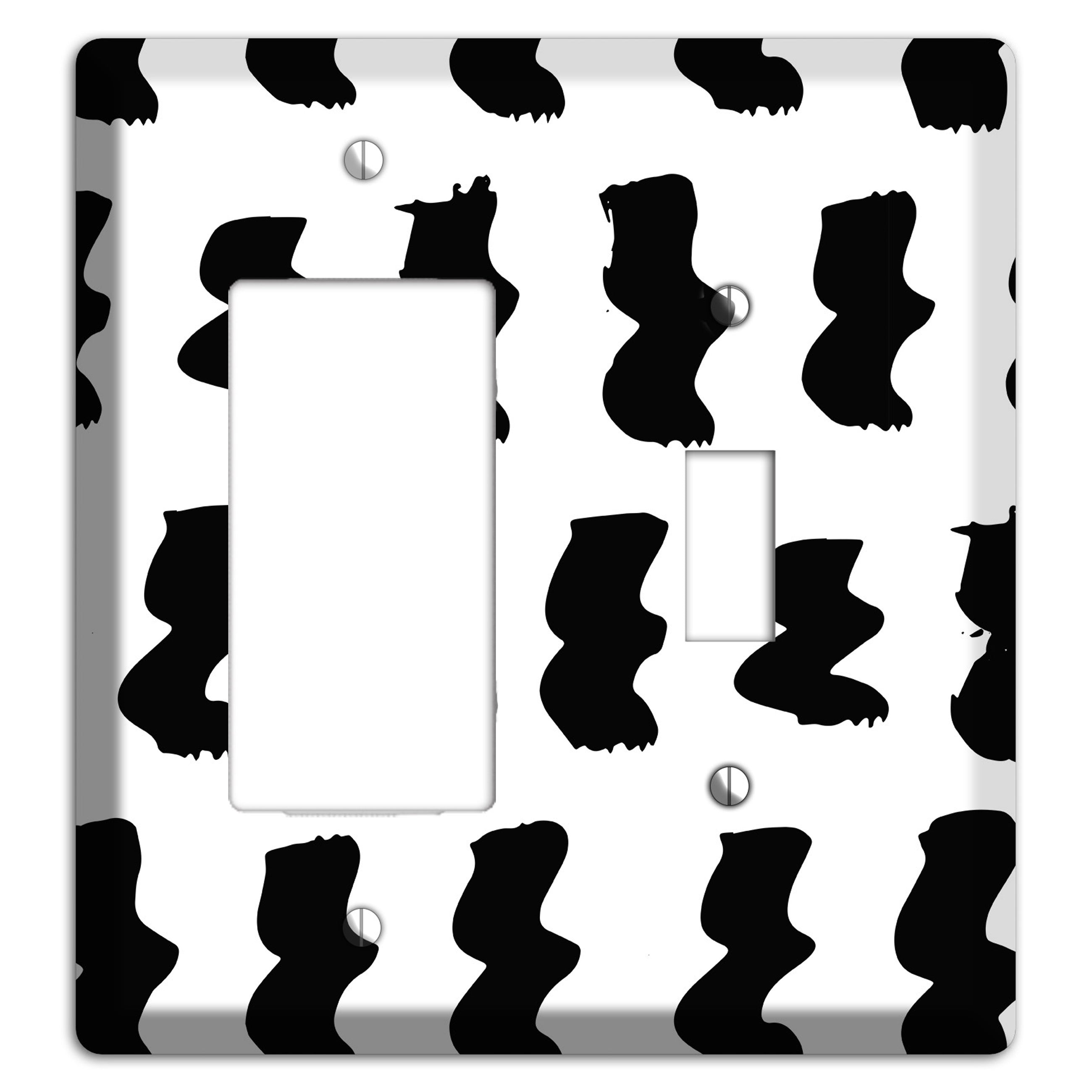 Ink Brushstrokes 5 Rocker / Toggle Wallplate