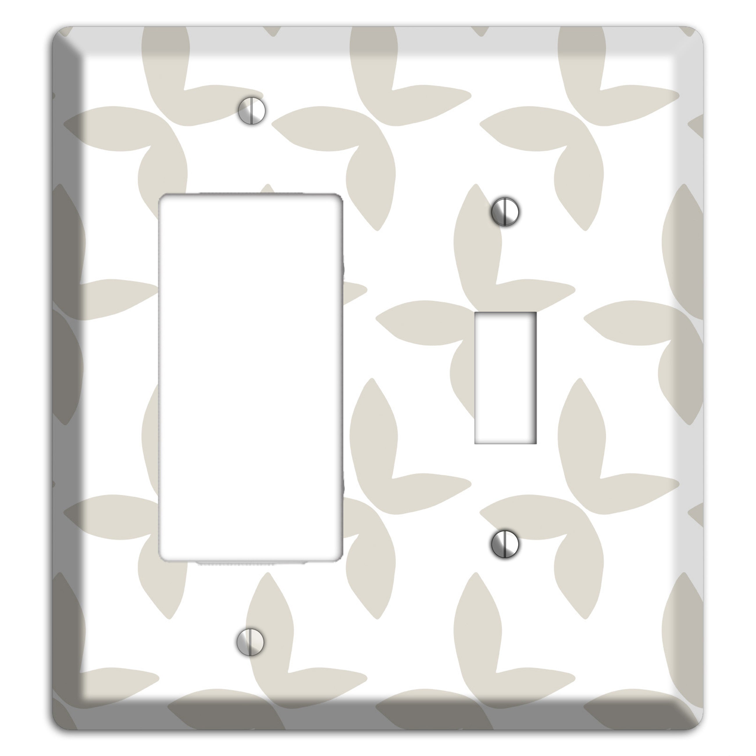 Simple Scandanavian Style O Rocker / Toggle Wallplate